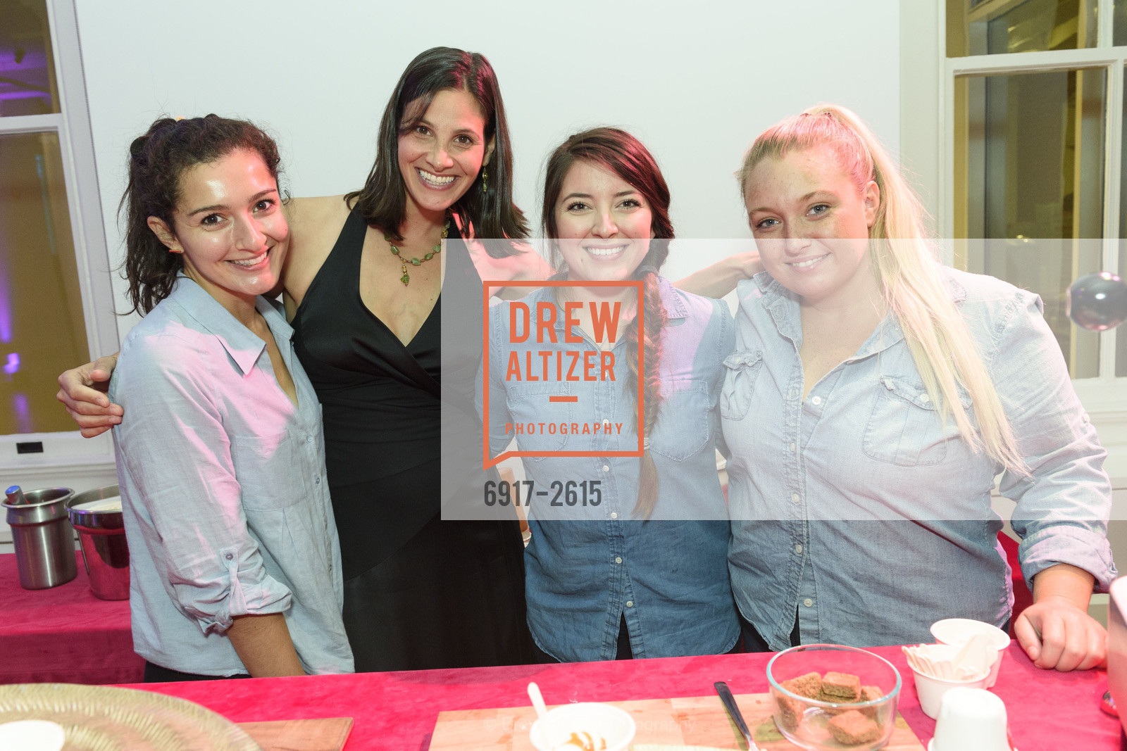 Lara Katebi, Robyn Fisher, Kimberly Kinner, Allison Lewis, Futures Without Violence Hosts Big Little Night, Futures Without Violence. 100 Montgomery Street, THE PRESIDIO, Photo #6917-2615 Lara Katebi, Robyn Fisher, Kimberly Kinner, Allison Lewis, Photo #6917-2615
