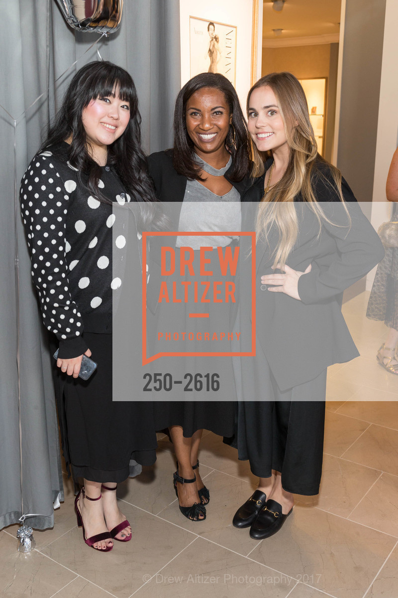 Liz Ha, Kenisha Smith, Mia Ackley, Stella McCartney Cocktail Party at Neiman Marcus, Neiman Marcus, Penthouse, 5th Floor. 150 Stockton Street, September 19th, 2017, Photo #250-2616 Liz Ha, Kenisha Smith, Mia Ackley, Photo #250-2616