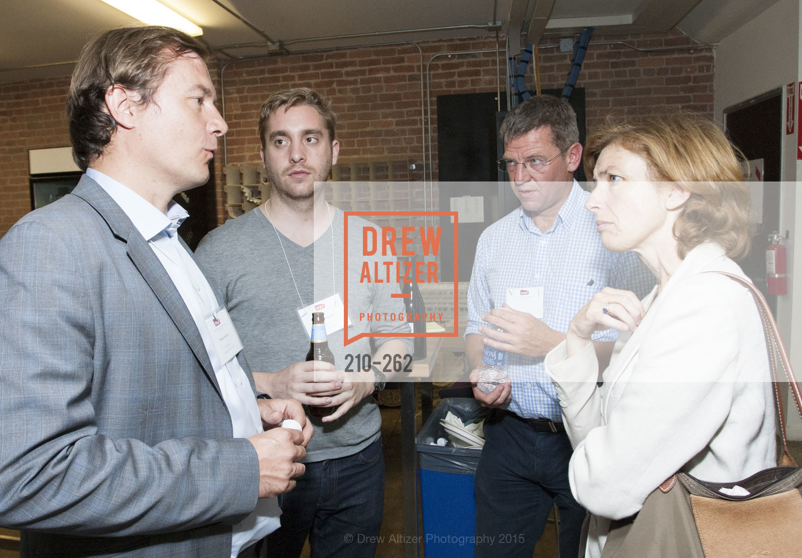 Thibaut Munier, Baptiste Manson, Ivan Ollivier, Florence Parly, Inauguration of SNCF Innovation Lab, 169 11th St, August 26th, 2015,Drew Altizer, Drew Altizer Photography, full-service agency, private events, San Francisco photographer, photographer california