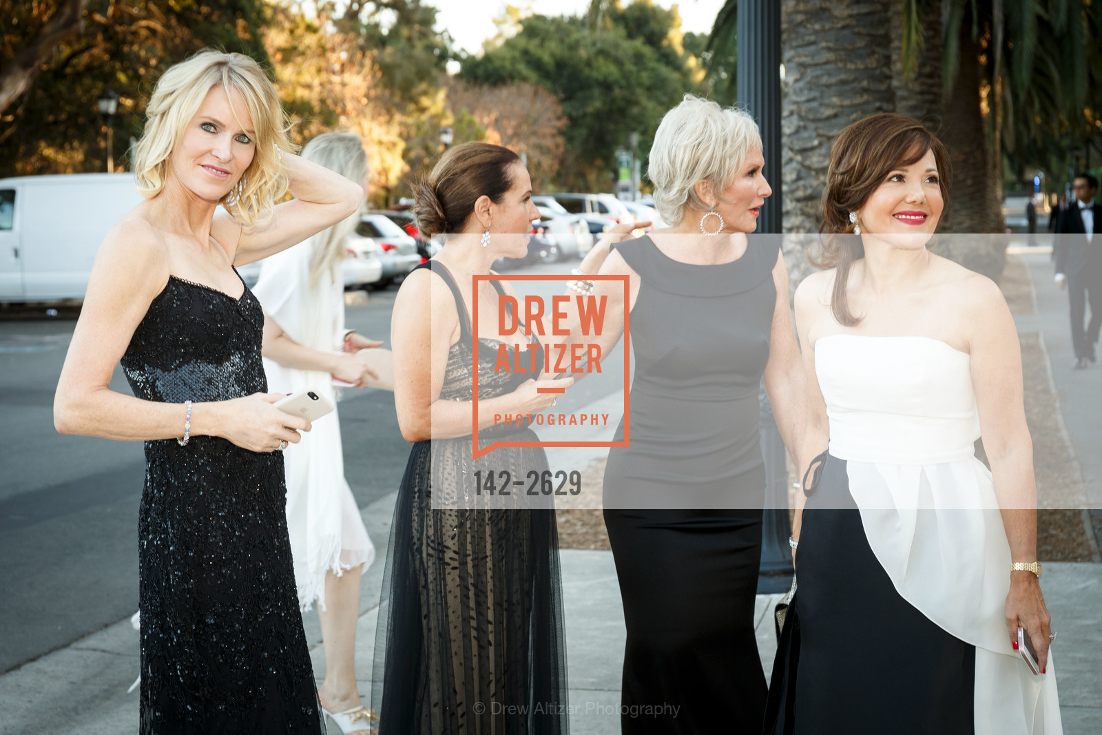 Quin Shott, Charlene Cogan, Melissa Badger, Michele Kirsch, Rodin by Moonlight 2017, Cantor Arts Center. 328 Lomita Dr, Stanford, CA 94305, Photo #142-2629 Quin Shott, Charlene Cogan, Melissa Badger, Michele Kirsch, Photo #142-2629
