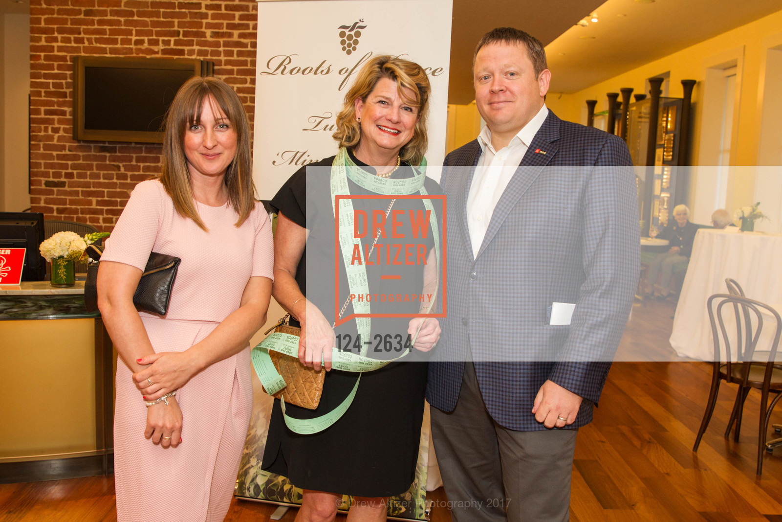 Sarah Tavener, Marianne Mullins, Jamie Franklin, Roots of Peace Vines to Mines Global Toast to Peace in Vietnam, Walt Disney Family Museum. 104 Montgomery Street, September 21st, 2017, Photo #124-2634 Sarah Tavener, Marianne Mullins, Jamie Franklin, Photo #124-2634