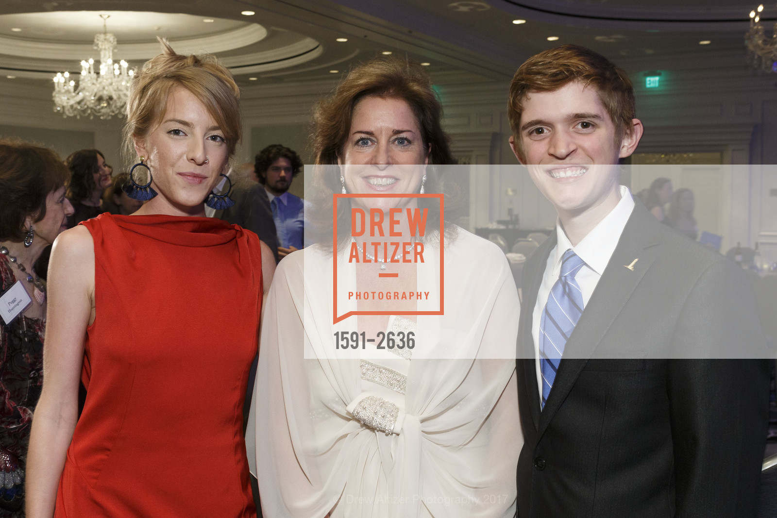 Katherine Dwyer, Mary Theroux, Sam Dunkovich, Gala for the Future of Liberty, The Ritz-Carlton Hotel. 600 Stockton Street San Francisco, CA 94108, September 22nd, 2017, Photo #1591-2636 Katherine Dwyer, Mary Theroux, Sam Dunkovich, Photo #1591-2636