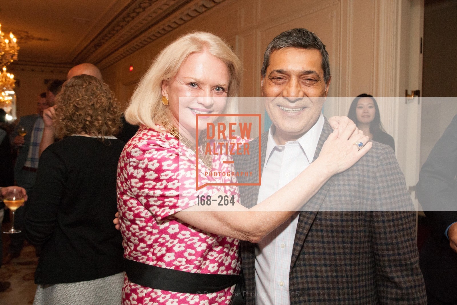 Heide Betz, Gus Murad, Gucci & Vogue Dinner, Palace Hotel. Palace Hotel, . 2 Montgomery Street, August 25th, 2015, Photo #168-264 Heide Betz, Gus Murad, Photo #168-264
