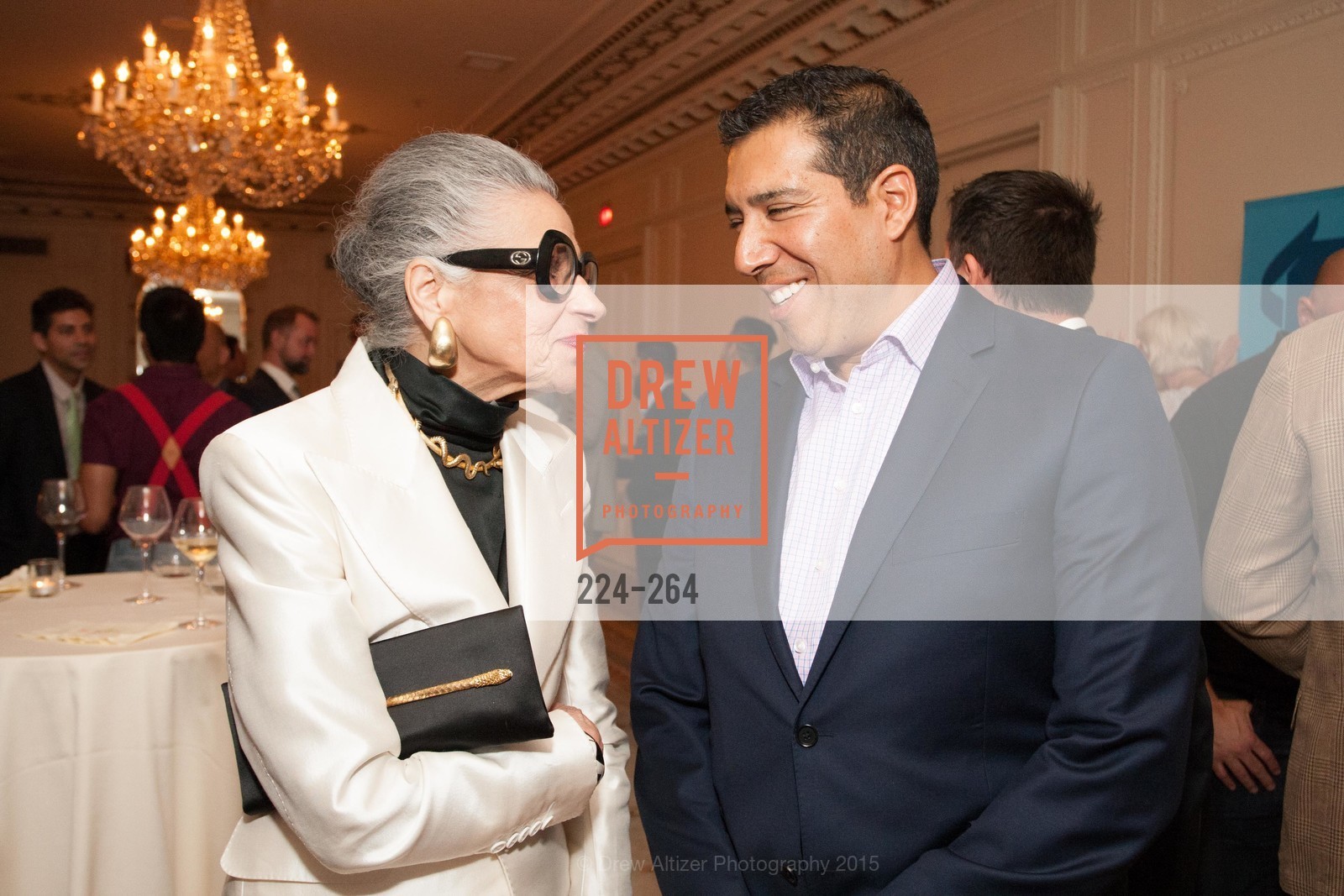 Joy Venturini Bianchi, Alex Rivera, Shanti's Compassion is Universal 41st Anniversary Preview Reception, Palace Hotel. 2 Montgomery Street, August 25th, 2015,Drew Altizer, Drew Altizer Photography, full-service agency, private events, San Francisco photographer, photographer california