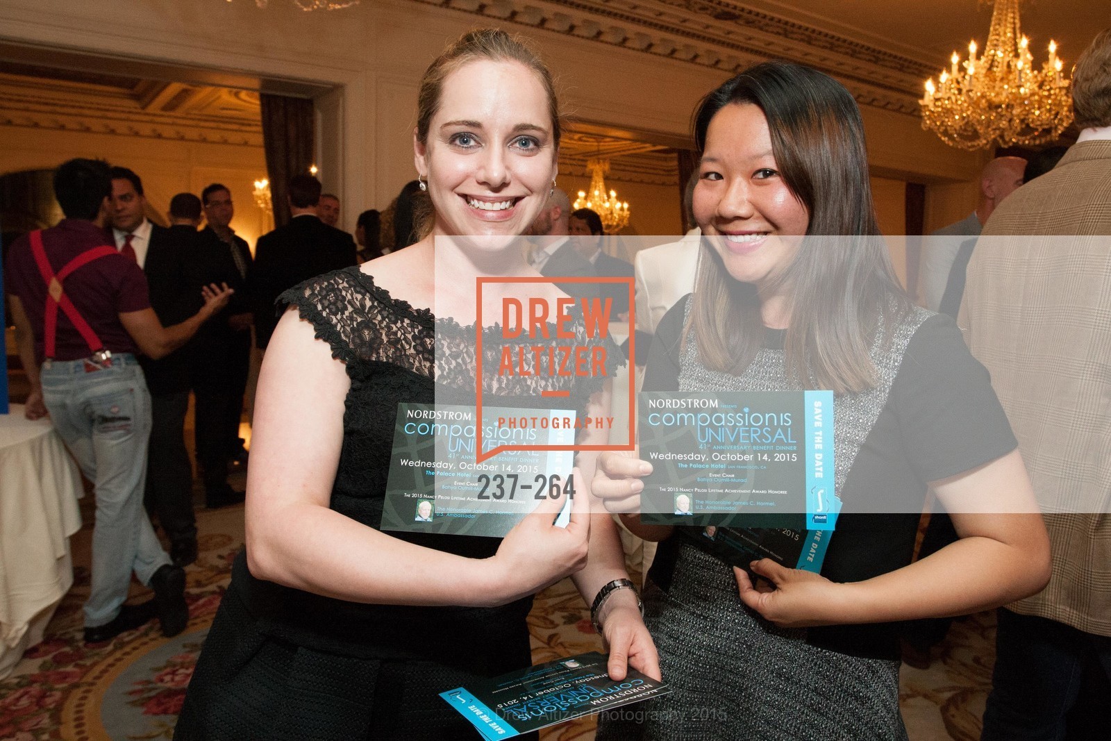 Shannon Bourne, Lily Tsen, Shanti's Compassion is Universal 41st Anniversary Preview Reception, Palace Hotel. 2 Montgomery Street, August 25th, 2015,Drew Altizer, Drew Altizer Photography, full-service agency, private events, San Francisco photographer, photographer california