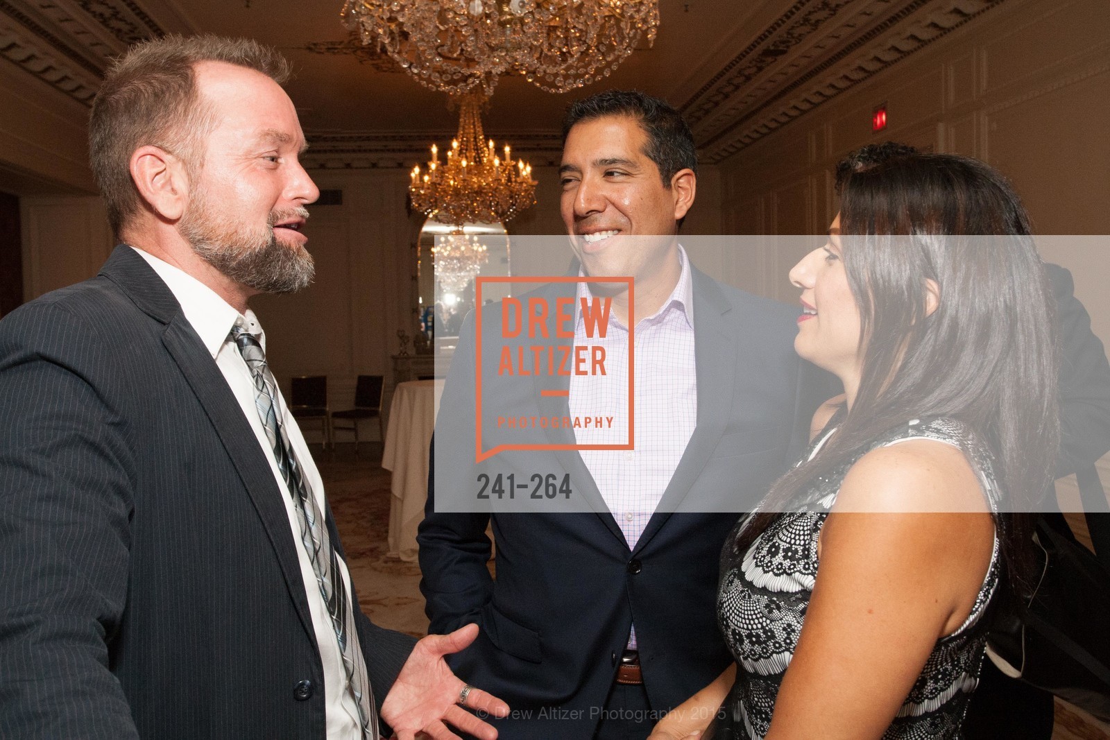 Mike Hickey, Alex Rivera, Claudia Rivera, Shanti's Compassion is Universal 41st Anniversary Preview Reception, Palace Hotel. 2 Montgomery Street, August 25th, 2015,Drew Altizer, Drew Altizer Photography, full-service agency, private events, San Francisco photographer, photographer california