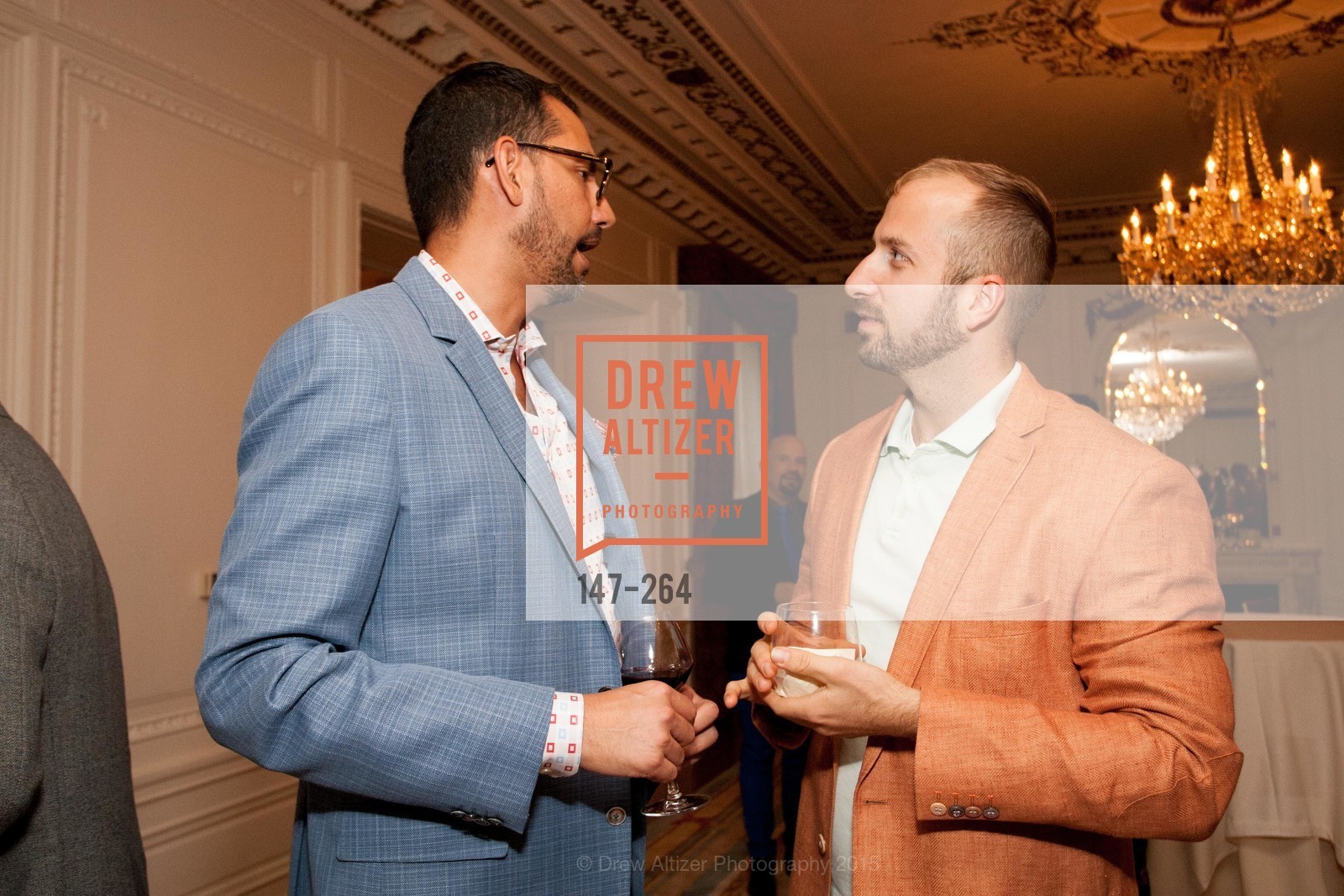 Ernesto Quintanilla, Chad Benjamin Potter, Gucci & Vogue Dinner, Palace Hotel. Palace Hotel, . 2 Montgomery Street, August 25th, 2015, Photo #147-264 Ernesto Quintanilla, Chad Benjamin Potter, Photo #147-264