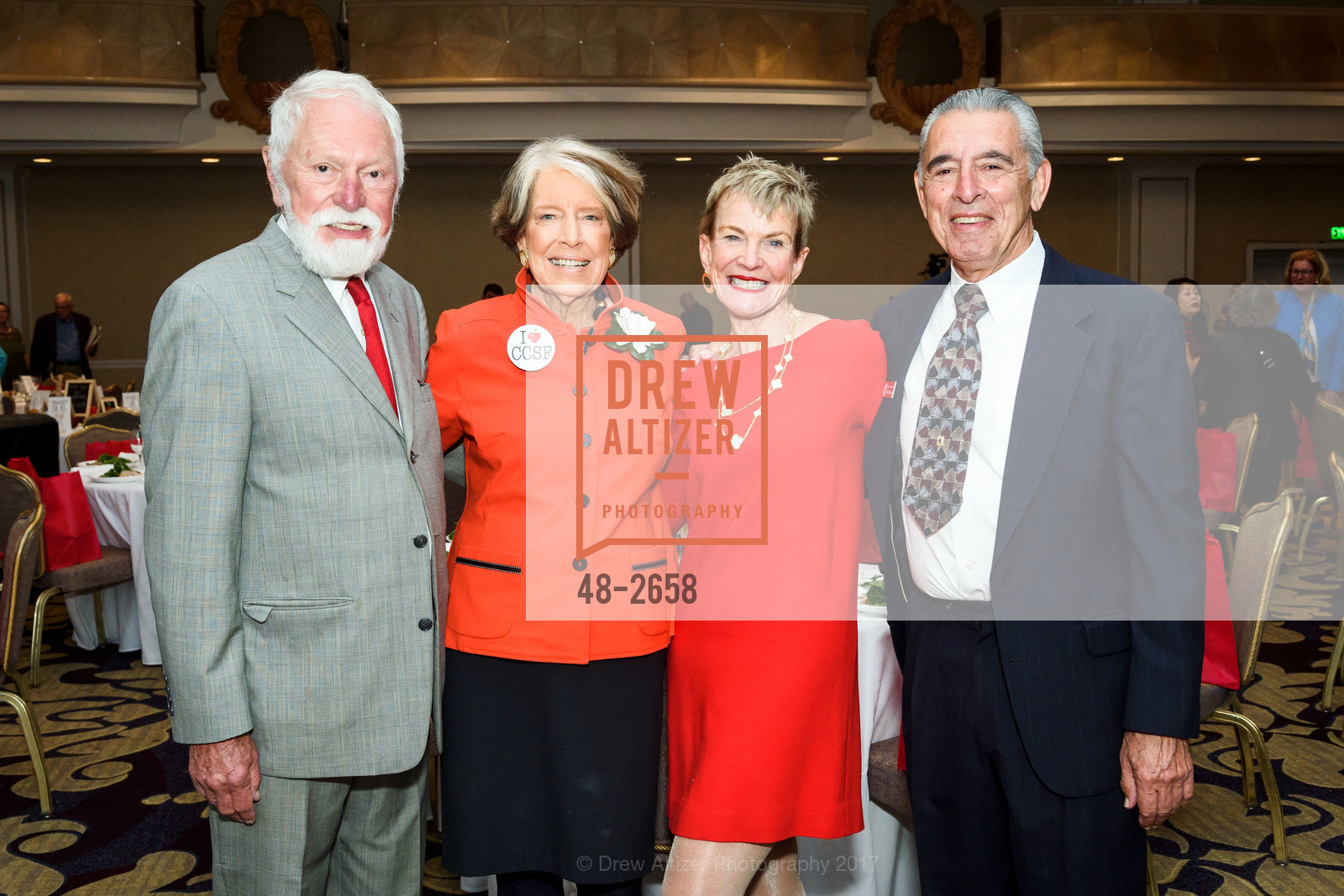 Lewis Sykes, Deborah Dooley, Kathleen Sullivan Alioto, Will Maynez, City College of San Francisco Basic Skills Luncheon 2017, Fairmont Hotel. 950 Mason St, October 3rd, 2017, Photo #48-2658 Lewis Sykes, Deborah Dooley, Kathleen Sullivan Alioto, Will Maynez, Photo #48-2658