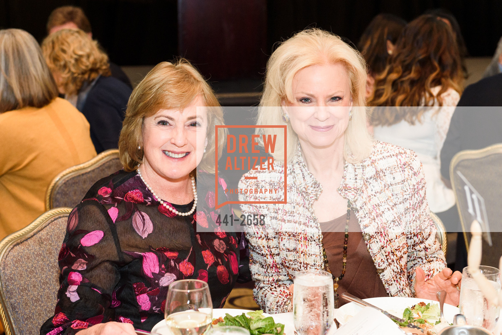 Marie Lipman, Chandra Friese, City College of San Francisco Basic Skills Luncheon 2017, Fairmont Hotel. 950 Mason St, October 3rd, 2017, Photo #441-2658 Marie Lipman, Chandra Friese, Photo #441-2658