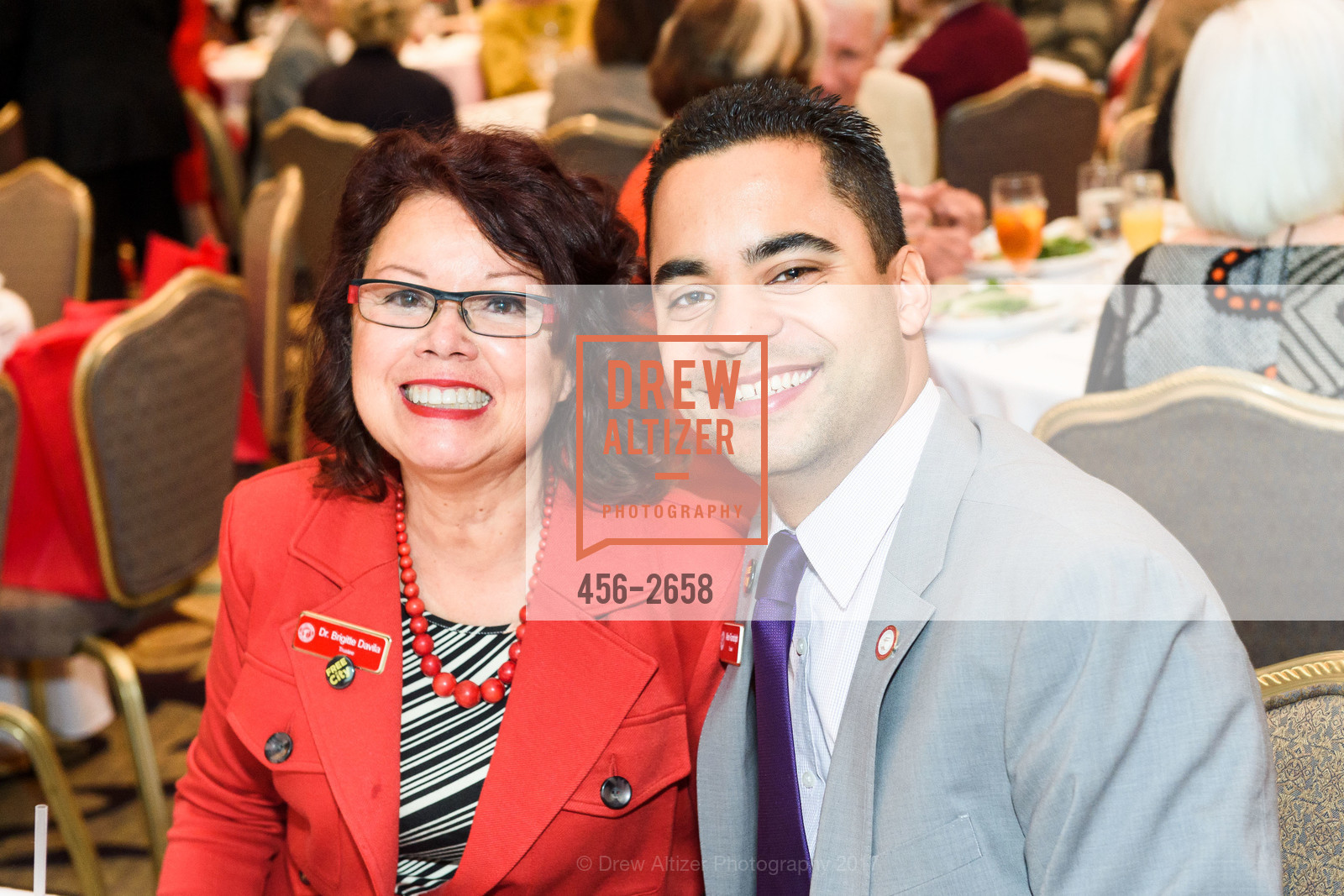 Brigitte Davila, Alex Randolph, City College of San Francisco Basic Skills Luncheon 2017, Fairmont Hotel. 950 Mason St, October 3rd, 2017, Photo #456-2658 Brigitte Davila, Alex Randolph, Photo #456-2658