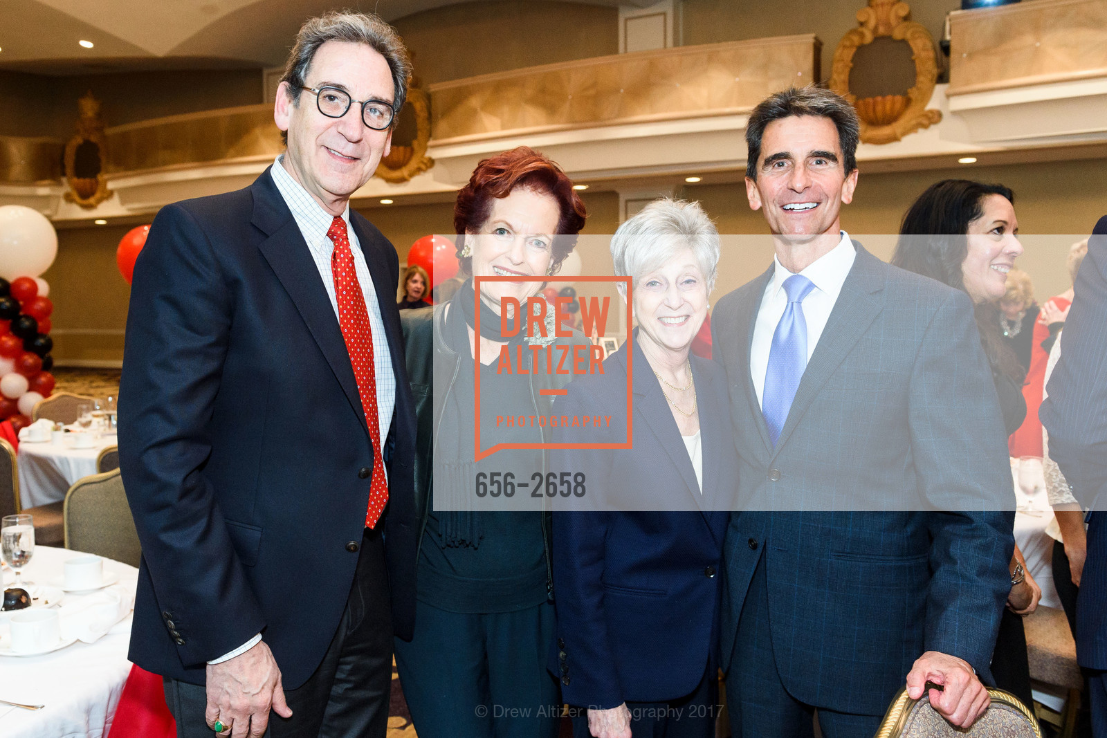 Fred Levin, Helen Hilton Raiser, Nancy Livingston, Mark Leno, Photo #656-2658