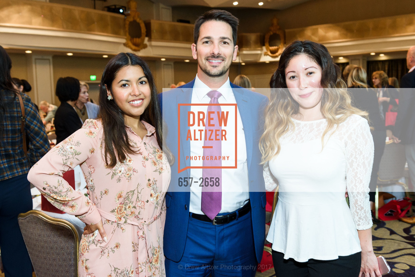 Tanya Cervantes, Victor Olivieri, Cristina Ortega, City College of San Francisco Basic Skills Luncheon 2017, Fairmont Hotel. 950 Mason St, October 3rd, 2017, Photo #657-2658 Tanya Cervantes, Victor Olivieri, Cristina Ortega, Photo #657-2658
