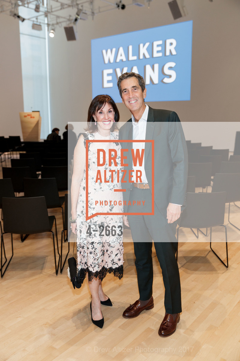 Jill Barnett, Andy Barnett, SFMOMA Walker Evans Exhibit Preview and Opening, SFMOMA. 151 3rd Street, September 27th, 2017, Photo #4-2663 Jill Barnett, Andy Barnett, Photo #4-2663