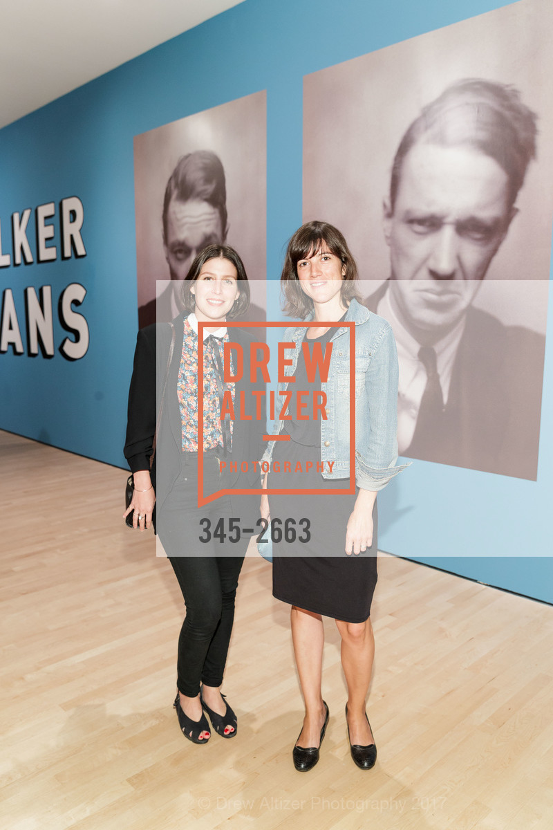 Hannah Loue, Juliette Donadieu, SFMOMA Walker Evans Exhibit Preview and Opening, SFMOMA. 151 3rd Street, September 27th, 2017, Photo #345-2663 Hannah Loue, Juliette Donadieu, Photo #345-2663