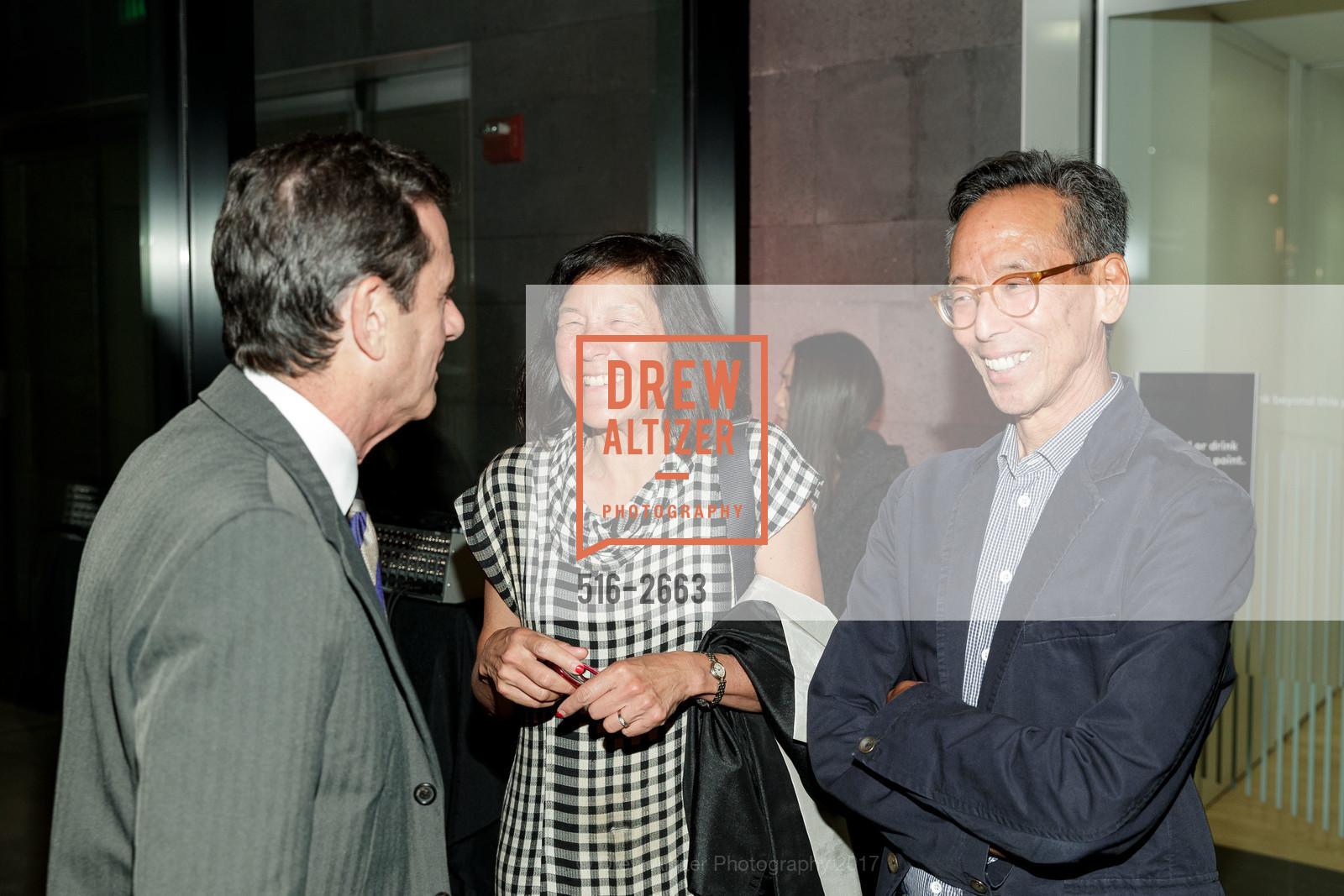 Robin Wu, Reagan Louie, SFMOMA Walker Evans Exhibit Preview and Opening, SFMOMA. 151 3rd Street, September 27th, 2017, Photo #516-2663 Robin Wu, Reagan Louie, Photo #516-2663