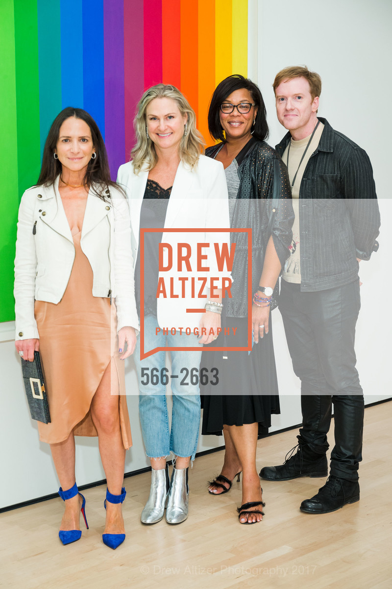 Courtney Dallaire, Kim Anstatt Morton, Laura Morris, John Stuart Riddle, SFMOMA Walker Evans Exhibit Preview and Opening, SFMOMA. 151 3rd Street, September 27th, 2017, Photo #566-2663 Courtney Dallaire, Kim Anstatt Morton, Laura Morris, John Stuart Riddle, Photo #566-2663