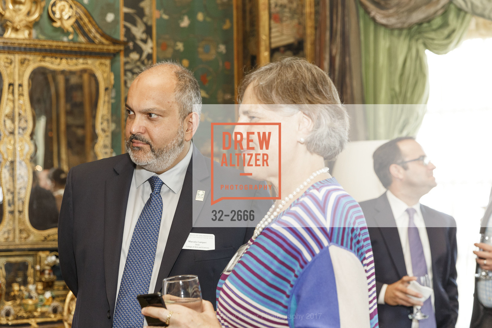 Marcelo Camperi, Alexandra Amati-Camperi, Gordon and Ann Getty Host the Launch of the Honor's College at USF, Private Residence, September 27th, 2017, Photo #32-2666 Marcelo Camperi, Alexandra Amati-Camperi, Photo #32-2666
