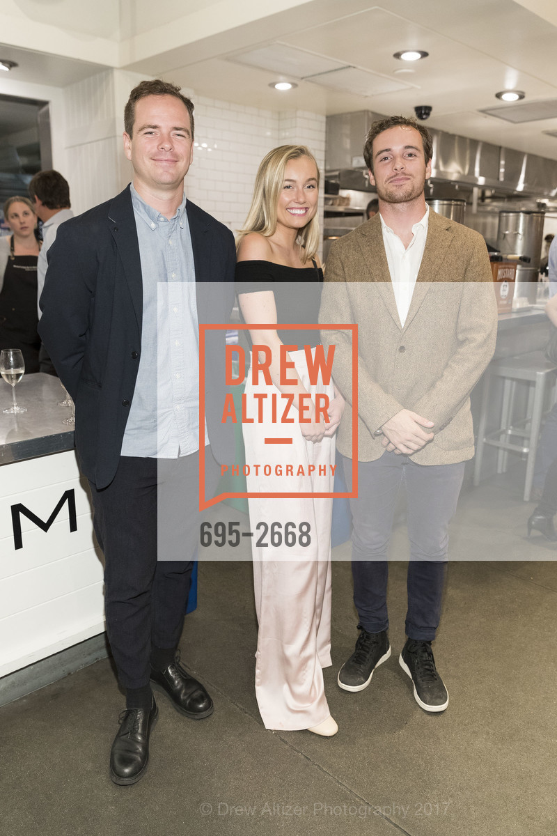 Patrick Dowd, Elizabeth Johnson, Christopher Dowd, MATCHESFASHION.COM and Alexis Traina Host FROM NAPA WITH LOVE Book Launch, Gotts Roadside. Ferry Building, September 28th, 2017, Photo #695-2668 Patrick Dowd, Elizabeth Johnson, Christopher Dowd, Photo #695-2668