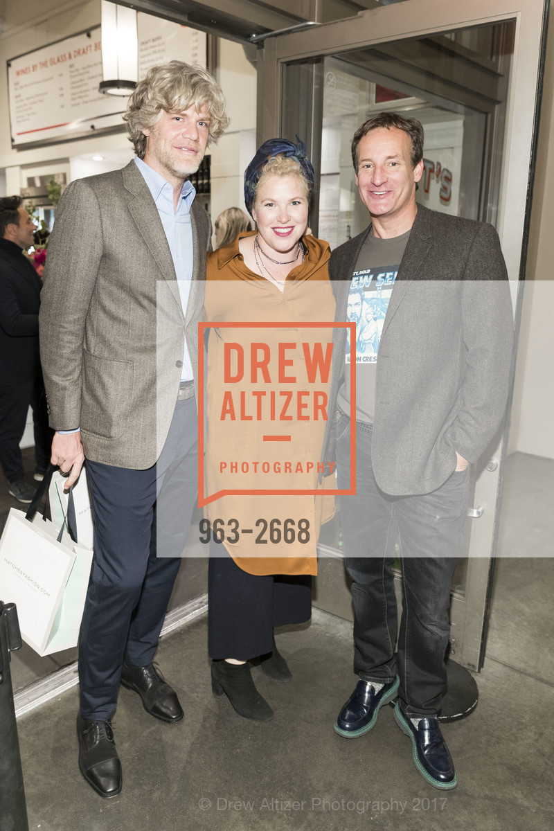 Jeff Lanza, Claire Hudson, Todd Traina, MATCHESFASHION.COM and Alexis Traina Host FROM NAPA WITH LOVE Book Launch, Gotts Roadside. Ferry Building, September 28th, 2017, Photo #963-2668 Jeff Lanza, Claire Hudson, Todd Traina, Photo #963-2668