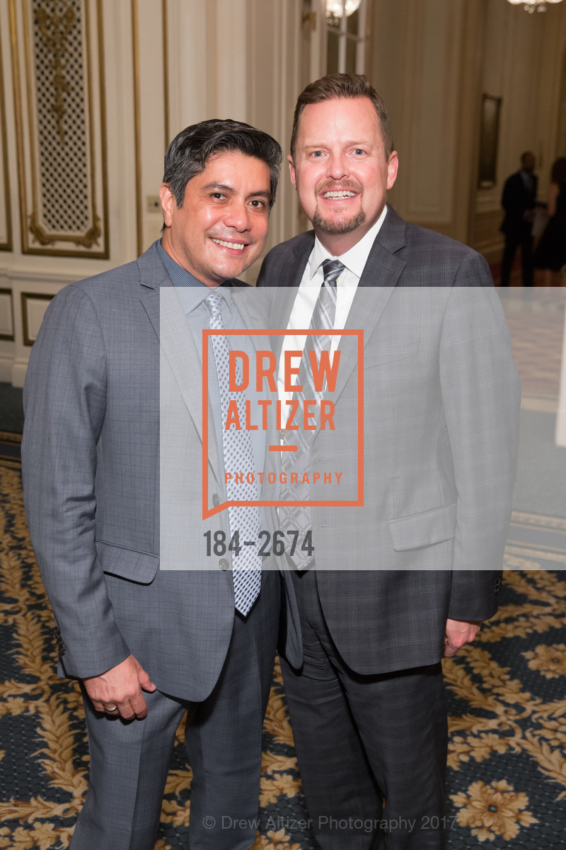 Javier Davila, Maynard Jenkins, Compassion is Universal Gala 2017, The Palace Hotel. 2 New Montgomery Street, Sf Ca 94105, September 28th, 2017, Photo #184-2674 Javier Davila, Maynard Jenkins, Photo #184-2674