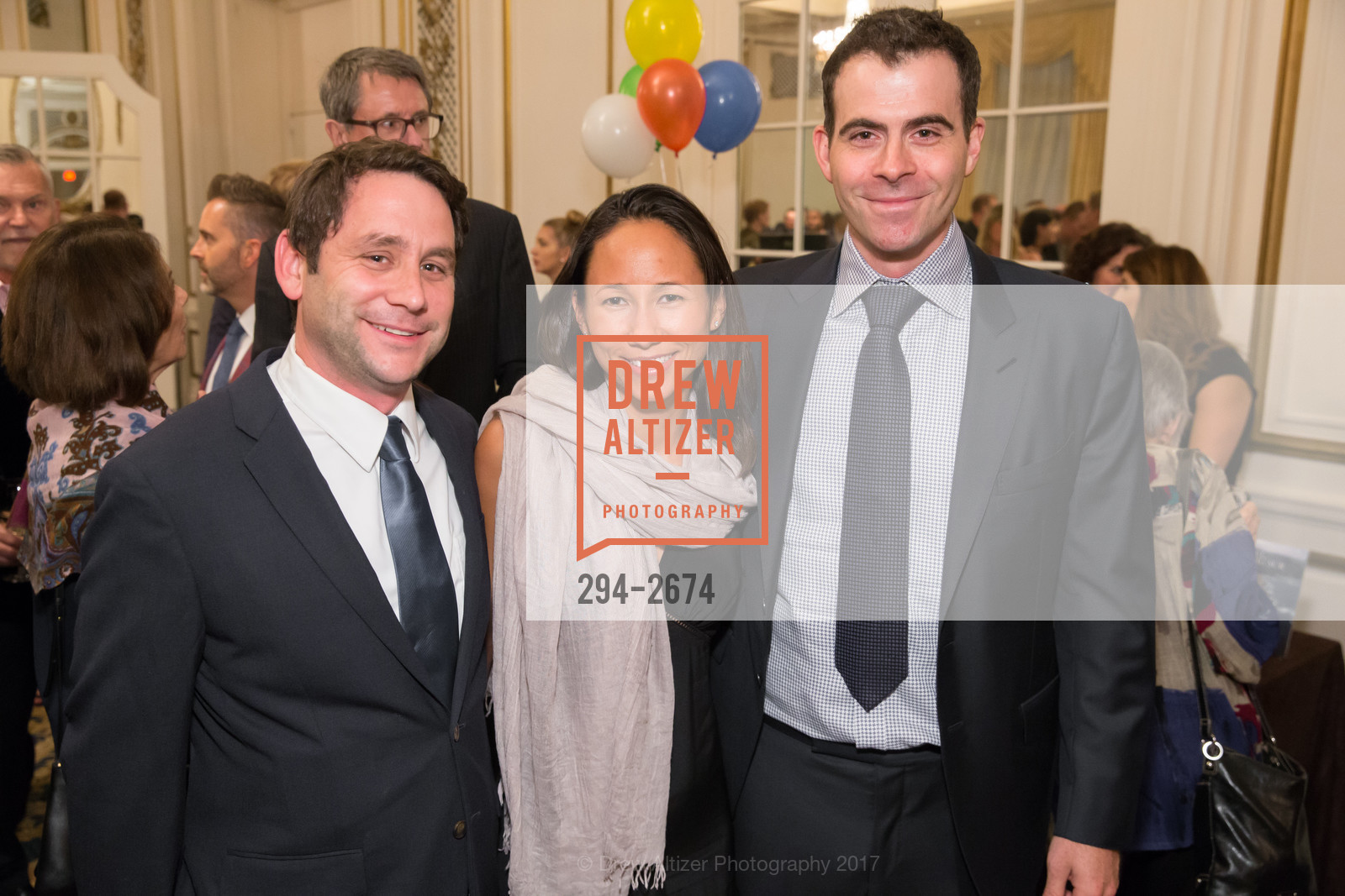Josh Weinstein, Kimberly Nielsen, Adam Mosseri, Compassion is Universal Gala 2017, The Palace Hotel. 2 New Montgomery Street, Sf Ca 94105, September 28th, 2017, Photo #294-2674 Josh Weinstein, Kimberly Nielsen, Adam Mosseri, Photo #294-2674