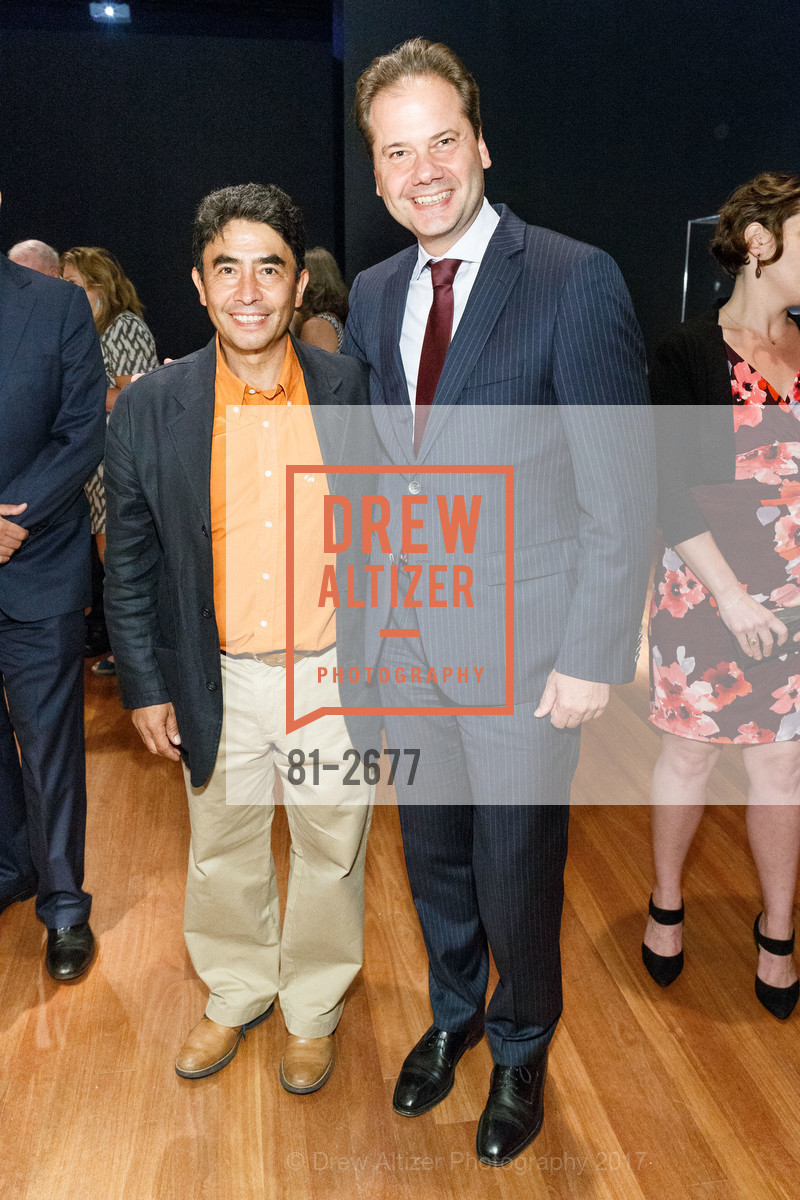 Sergio Gomez, Max Hollein, Teotihuacan Donor Opening Reception, San Francisco, April 11th, 2018, Photo #81-2677 Sergio Gomez, Max Hollein, Photo #81-2677