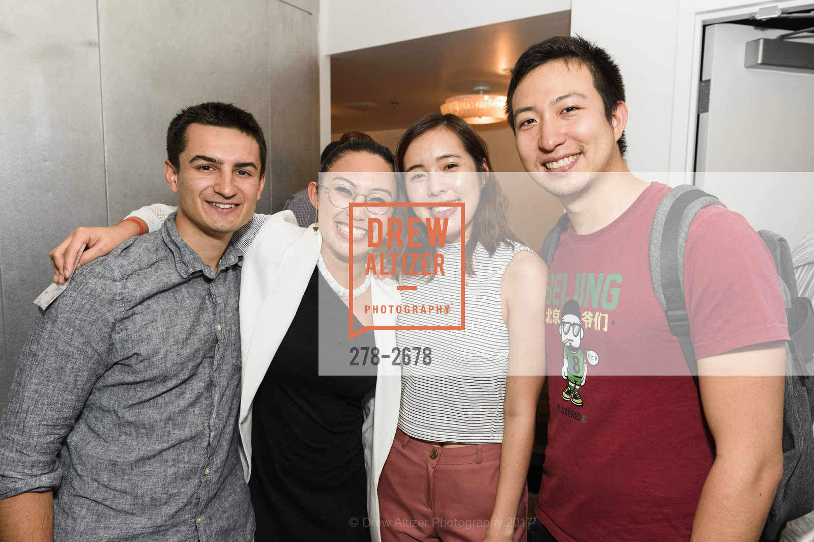 Alex Cox, Arwin Wong, Angela Chu, James Wong, PLAE Adult Fashion Launch Party, Coin-Op Game Room. 508 4th St, San Francisco, CA 94107, September 28th, 2017, Photo #278-2678 Alex Cox, Arwin Wong, Angela Chu, James Wong, Photo #278-2678
