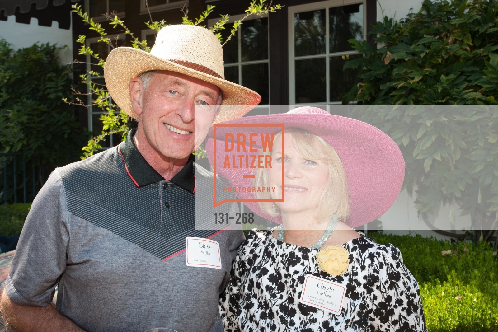 Steve Weller, Gayle Carboni, CASA of San Mateo County Auxiliary's Annual Garden Party, 2135 Ralston Avenue, August 30th, 2015,Drew Altizer, Drew Altizer Photography, full-service agency, private events, San Francisco photographer, photographer california