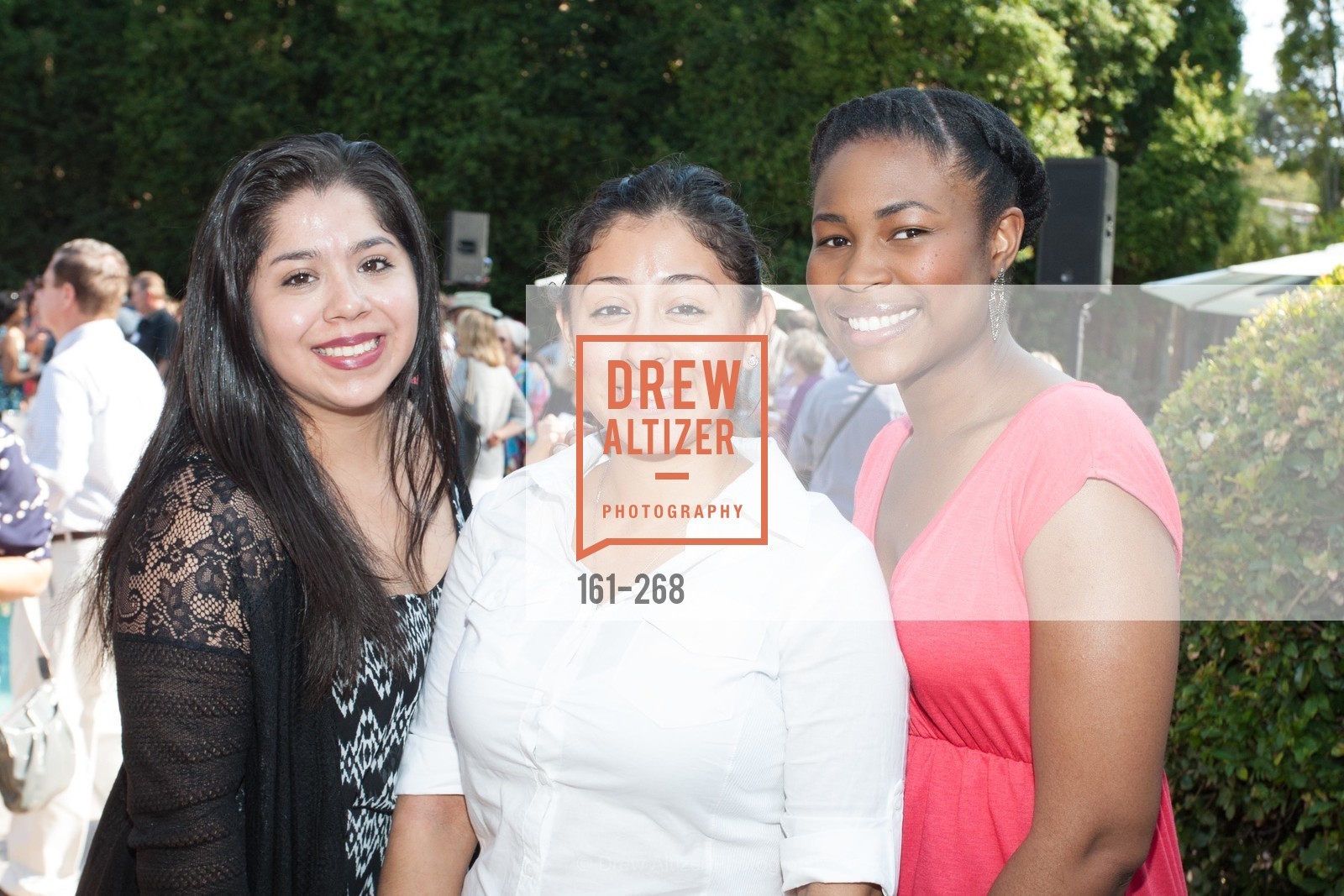 Sharon Godinez, Rocsana Enriquez, Porsha Poindexter, CASA of San Mateo County Auxiliary's Annual Garden Party, 2135 Ralston Avenue, August 30th, 2015,Drew Altizer, Drew Altizer Photography, full-service agency, private events, San Francisco photographer, photographer california