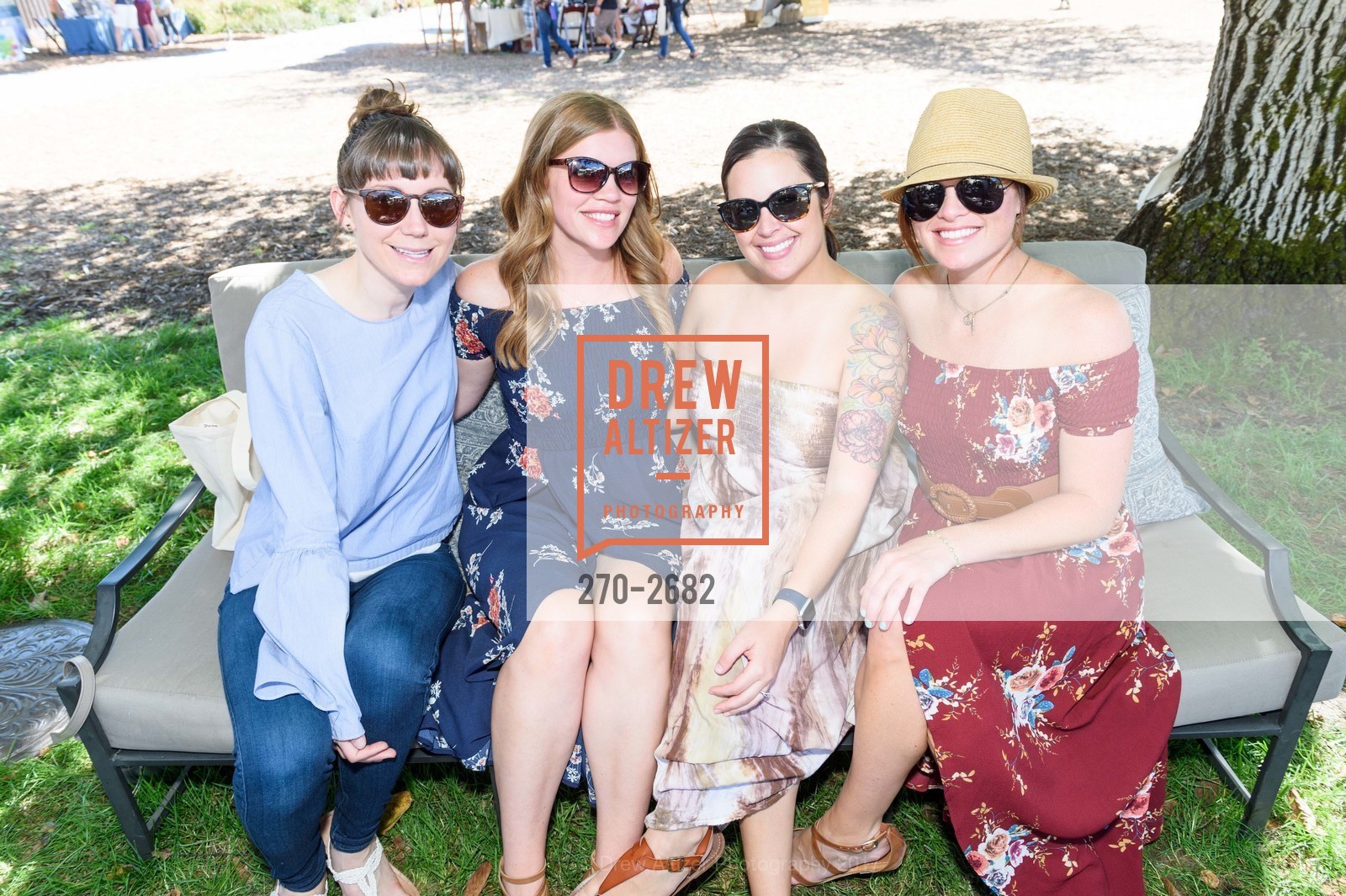 Megan Smith, Tristan Huffaker, Kathy Tatum, Alicia Kellogg, Kendall-Jackson Harvest Celebration, Kendall Jackson. 5007 Fulton Rd, October 1st, 2017, Photo #270-2682 Megan Smith, Tristan Huffaker, Kathy Tatum, Alicia Kellogg, Photo #270-2682