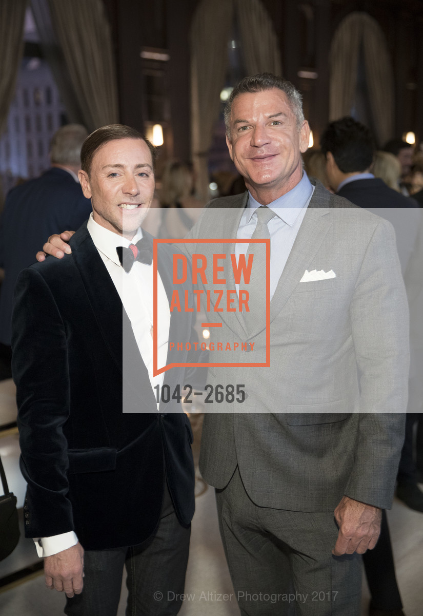 Mark Rhoades, David Kinsington, 40 years of the NOB HILL GAZETTE, Merchants Exchange Building, Julia Morgan Ballroom. 465 California Street, October 1st, 2017, Photo #1042-2685 Mark Rhoades, David Kinsington, Photo #1042-2685