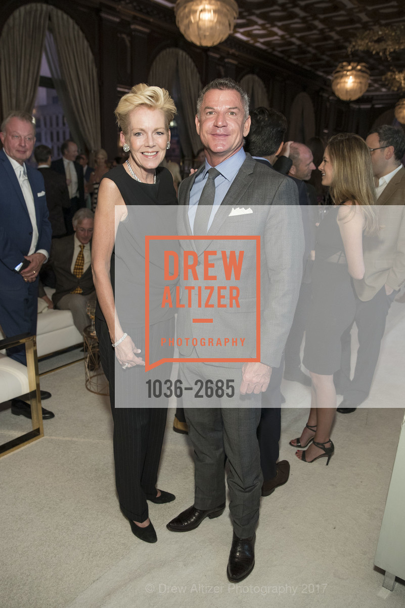 Barbara Pivnicka, David Kensington, 40 years of the NOB HILL GAZETTE, Merchants Exchange Building, Julia Morgan Ballroom. 465 California Street, October 1st, 2017, Photo #1036-2685 Barbara Pivnicka, David Kensington, Photo #1036-2685