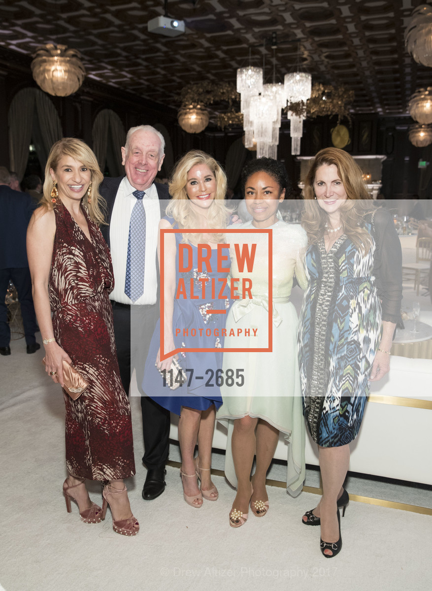 Navid Armstrong, Bill Armstrong, Paula Carano, Tanya Powell, Patricia Ferrin Loucks, 40 years of the NOB HILL GAZETTE, Merchants Exchange Building, Julia Morgan Ballroom. 465 California Street, October 1st, 2017, Photo #1147-2685 Navid Armstrong, Bill Armstrong, Paula Carano, Tanya Powell, Patricia Ferrin Loucks, Photo #1147-2685