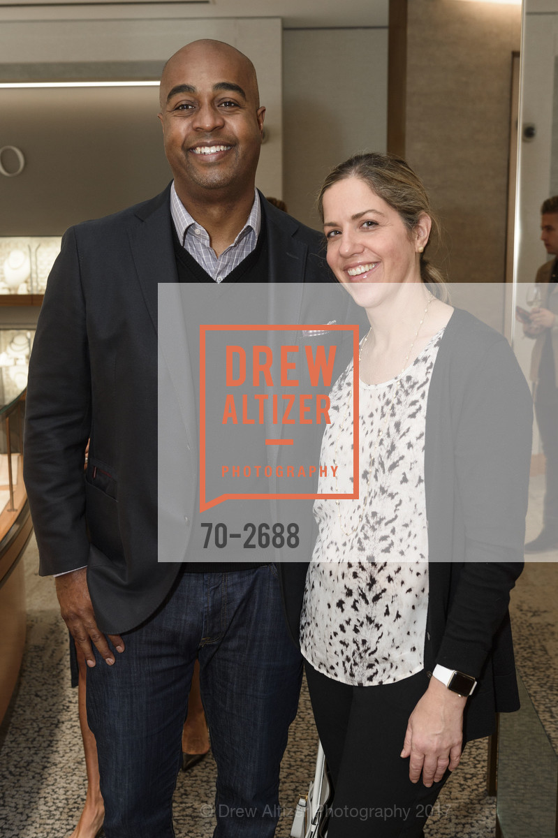 Clayton Wiley, Stephanie Wiley, 2057 by Maria Pinto & Marco Bicego Exclusive Fashion Show at Shreve & Co. Event, Shreve & Co. 150 Post St. United States. 150 Post St. United States, October 4th, 2017, Photo #70-2688 Clayton Wiley, Stephanie Wiley, Photo #70-2688