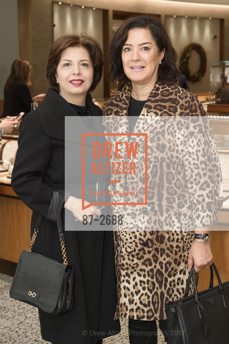 Ladan Zandnia, Tuba Ghorahar, 2057 by Maria Pinto & Marco Bicego Exclusive Fashion Show at Shreve & Co. Event, Shreve & Co. 150 Post St. United States. 150 Post St. United States, October 4th, 2017, Photo #87-2688 Ladan Zandnia, Tuba Ghorahar, Photo #87-2688
