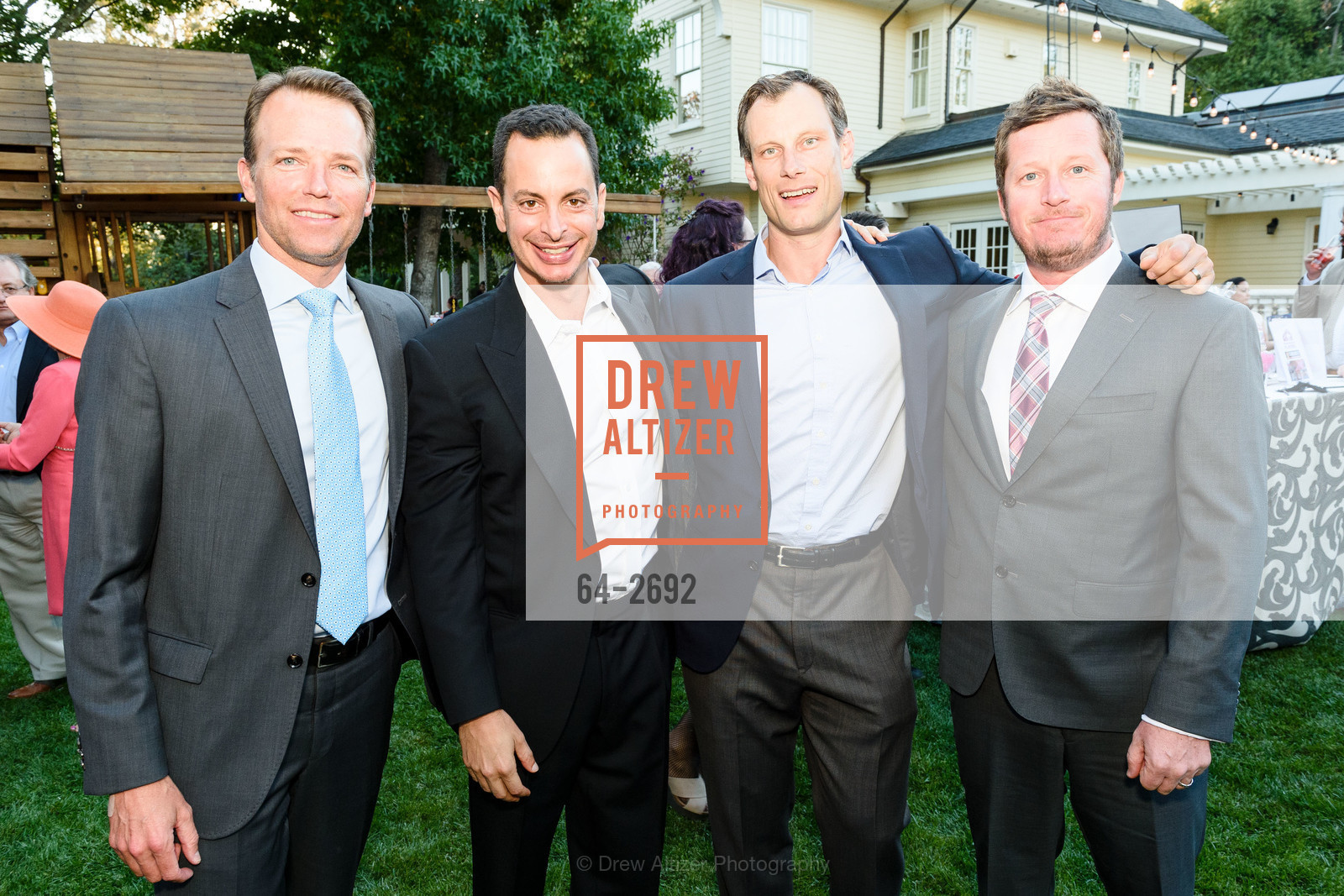 Steve Hays, Chris Kawaja, Warren Luhning, Tim Lynn, 2017 Sunny Hills Gala, Private Residence. San Raphael, Photo #64-2692 Steve Hays, Chris Kawaja, Warren Luhning, Tim Lynn, Photo #64-2692