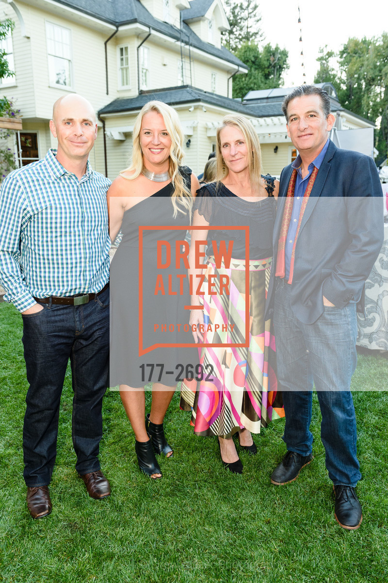 Warren Lanier, Charity Wagner, Alice Sharpe, Jim Baldwin, 2017 Sunny Hills Gala, Private Residence. San Raphael, Photo #177-2692 Warren Lanier, Charity Wagner, Alice Sharpe, Jim Baldwin, Photo #177-2692