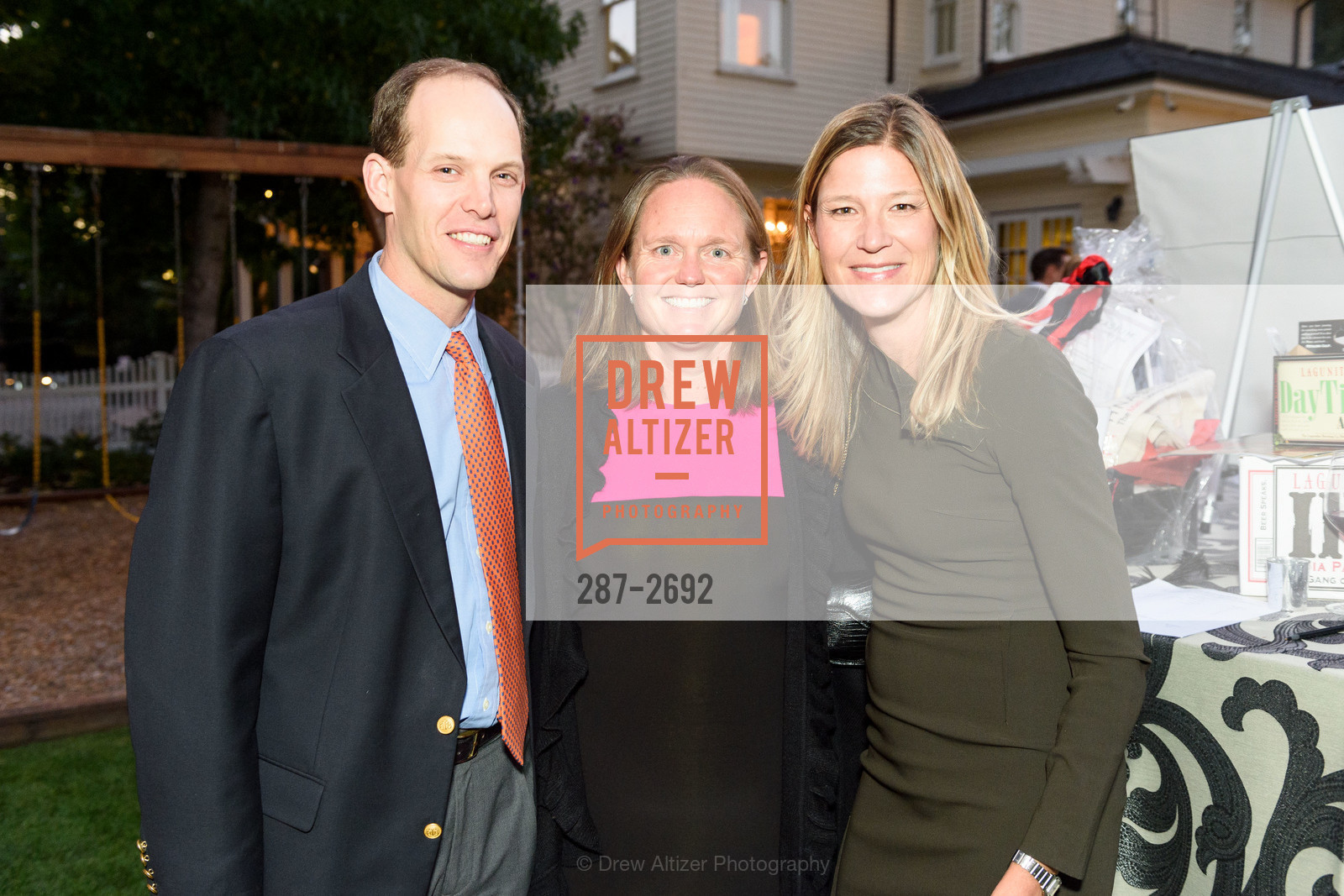 George Eichleay, Tori Eichleay, Margo Hays, 2017 Sunny Hills Gala, Private Residence. San Raphael, Photo #287-2692 George Eichleay, Tori Eichleay, Margo Hays, Photo #287-2692