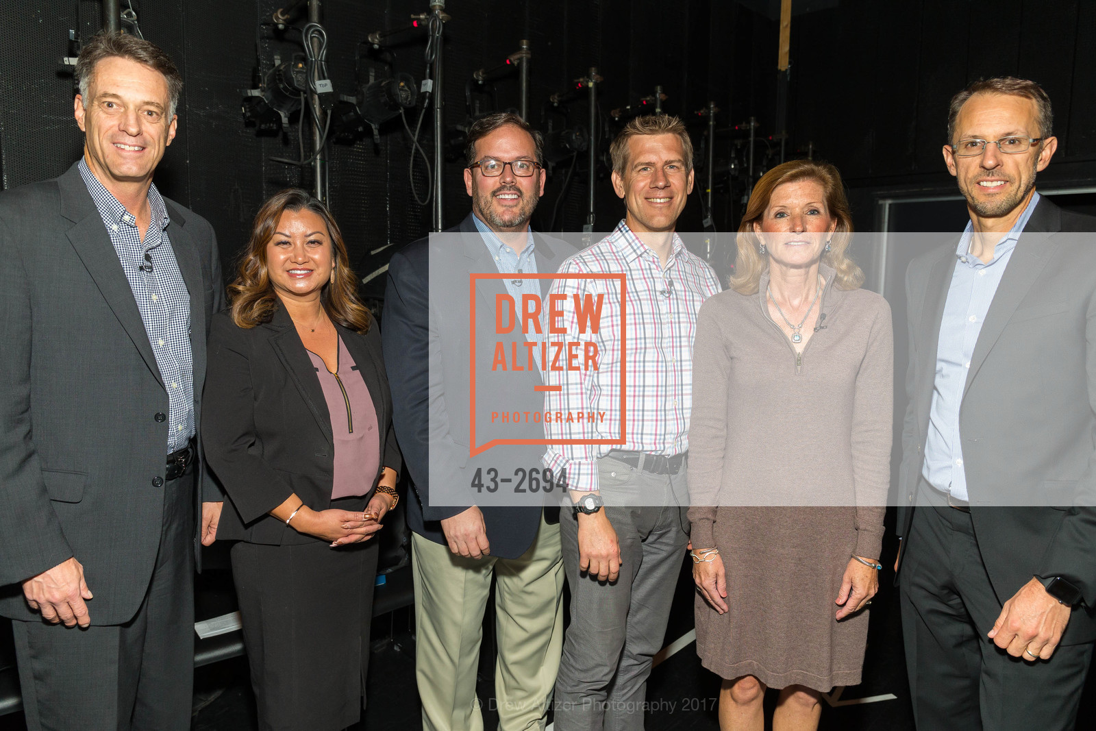 Chris Germann, Tallia Hart, Brian Moran, Justin Shriber, Karen Kerrigan, Doug Kehring, BiztechSF 2017, YBCA Theater, October 3rd, 2017, Photo #43-2694 Chris Germann, Tallia Hart, Brian Moran, Justin Shriber, Karen Kerrigan, Doug Kehring, Photo #43-2694