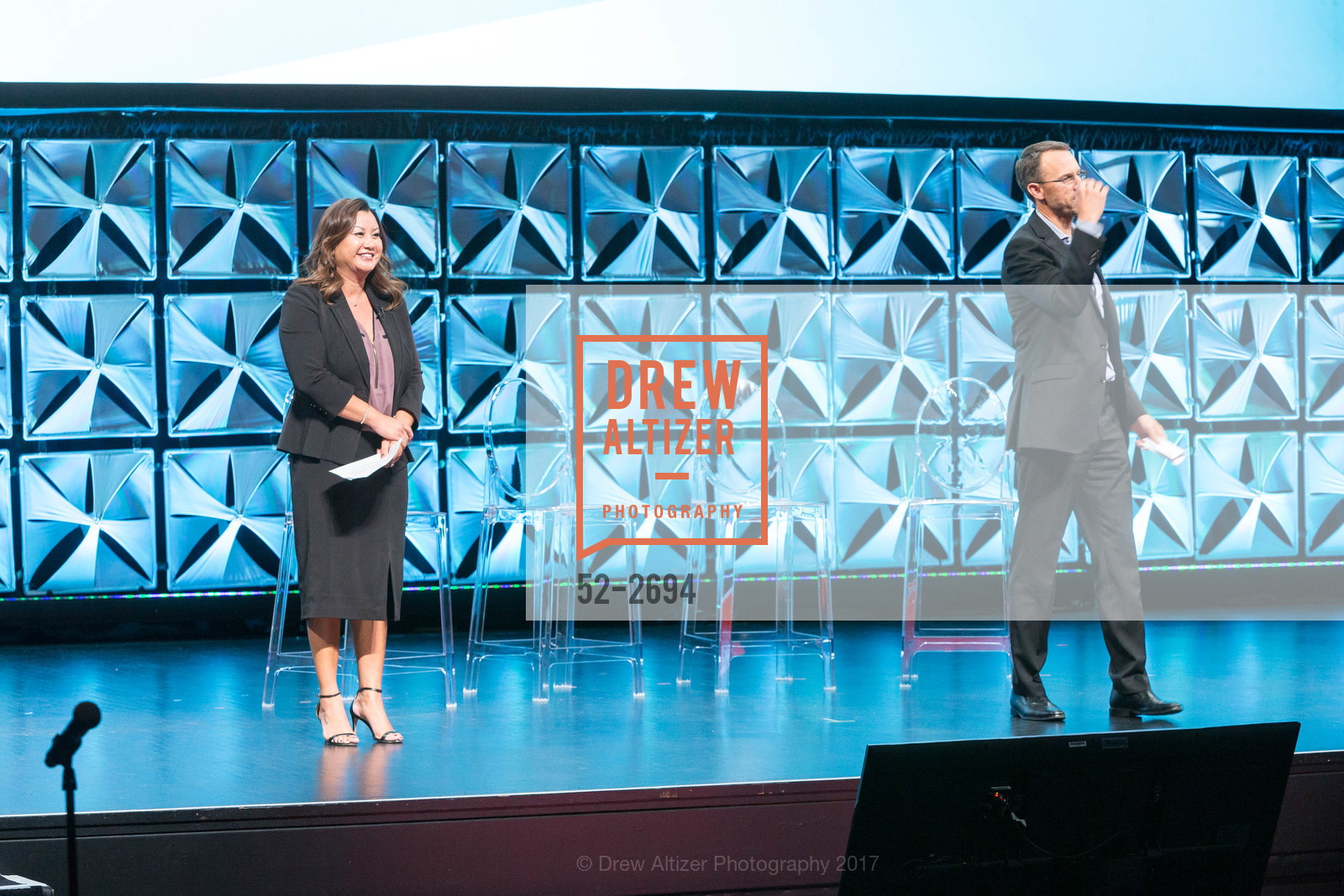 Tallia Hart, Chris Germann, BiztechSF 2017, YBCA Theater, October 3rd, 2017, Photo #52-2694 Tallia Hart, Chris Germann, Photo #52-2694