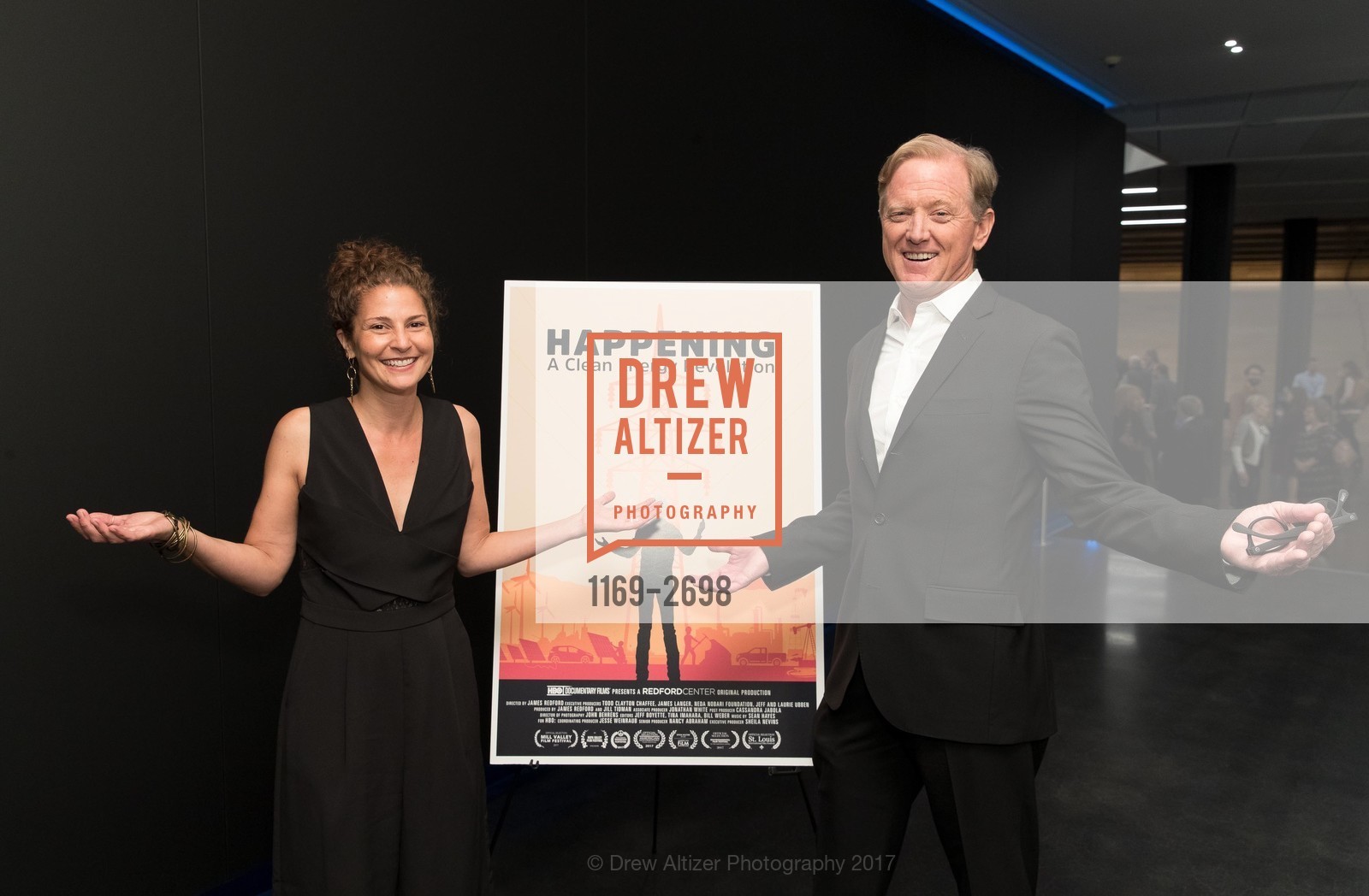 Jill Tidman, Jamie Redford, Private Screening of HAPPENING at the Dolby Cinema, Dolby Cinema. 1275 Market Street, October 4th, 2017, Photo #1169-2698 Jill Tidman, Jamie Redford, Photo #1169-2698