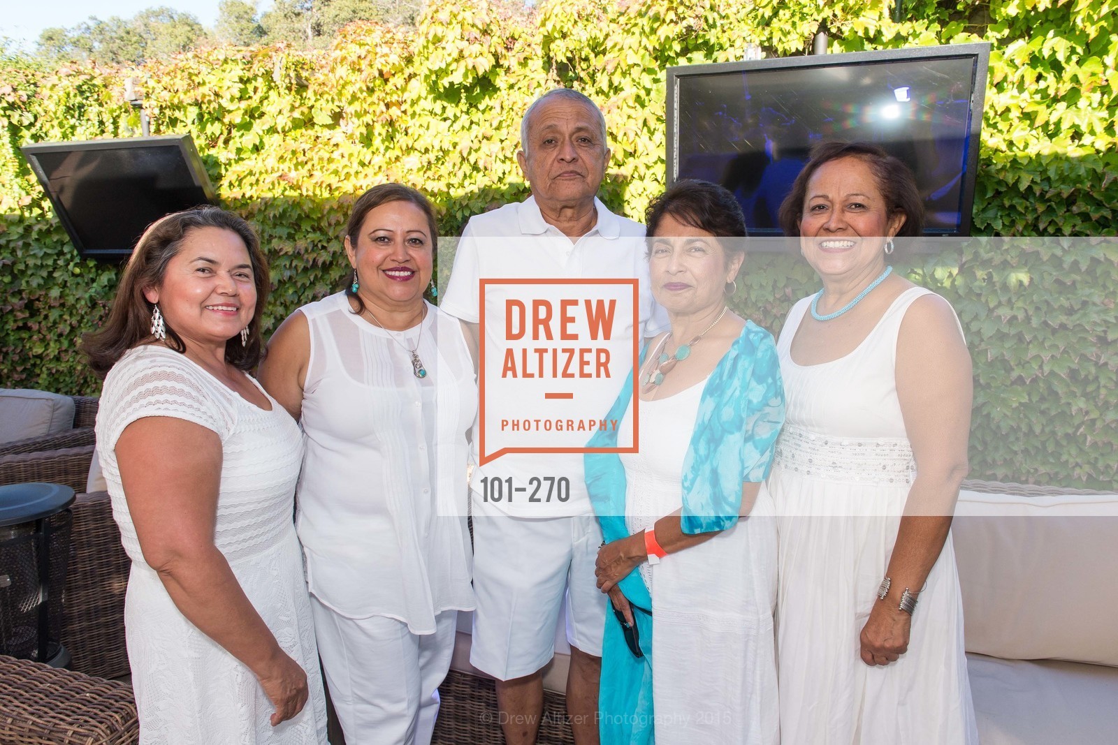 Maria Monterrosa, Gracia Monterrosa, Alberto Monterrosa, Velma Monterrosa, Morena Monterrosa, Bay Club StoneTree Bianco Party, ay Club StoneTree. 9 Stone Tree Lane, August 29th, 2015,Drew Altizer, Drew Altizer Photography, full-service event agency, private events, San Francisco photographer, photographer California