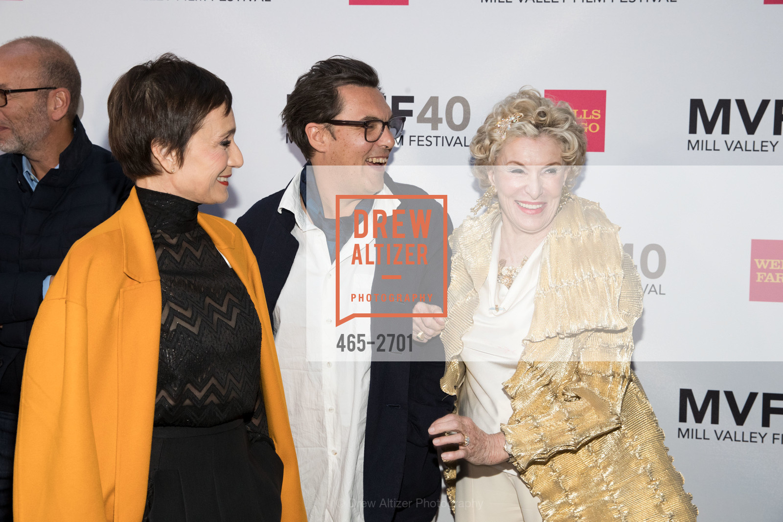 Kristin Scott Thomas, Joe Wright, Jennifer MacCready, Mill Valley Film Festival 2017 Opening Night, Out Door Art Club. 1 W. Blithedale Avenue, Photo #465-2701 Kristin Scott Thomas, Joe Wright, Jennifer MacCready, Photo #465-2701