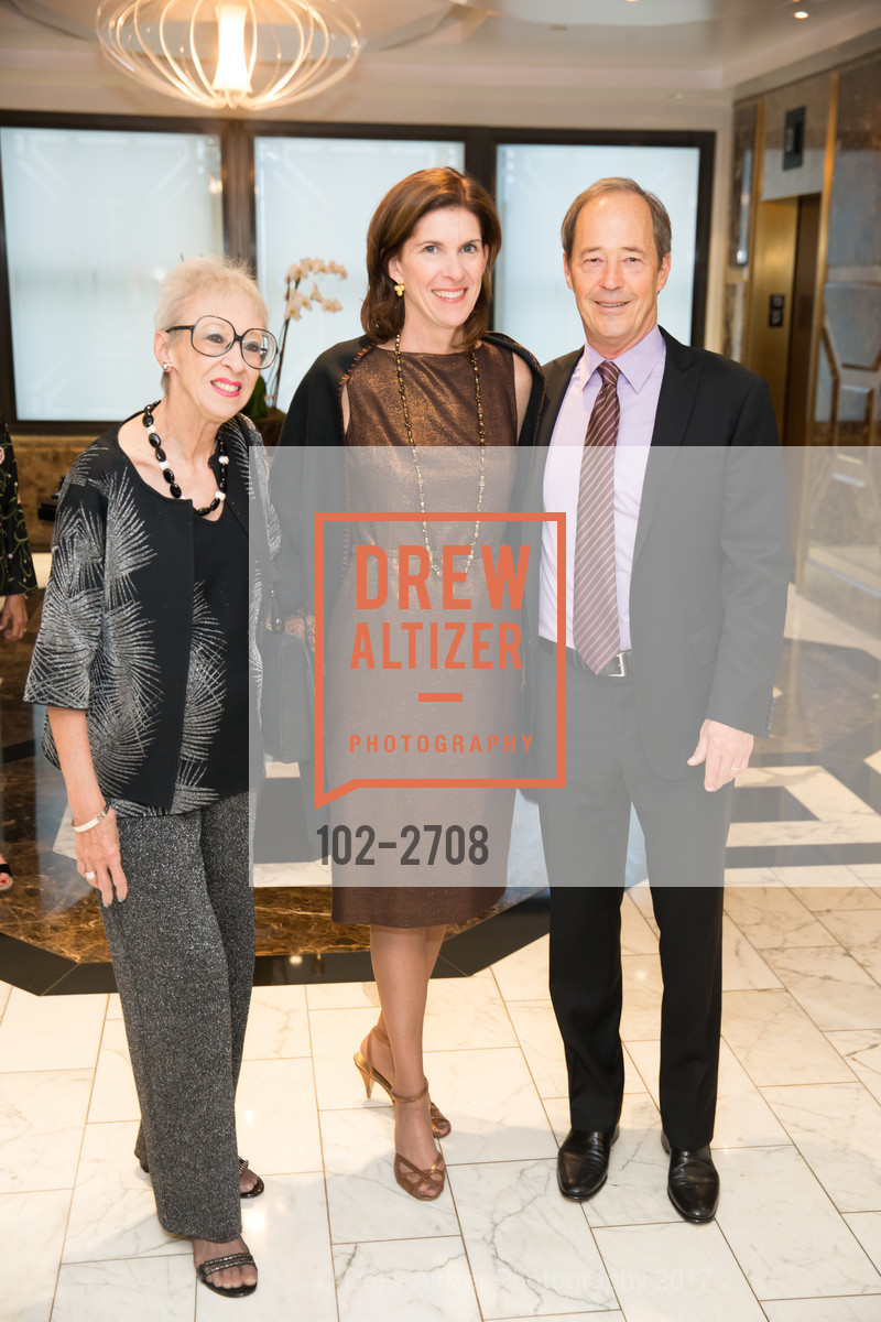 Gloria Kaplan, Ellen Bermingham, Tim Culler, San Francisco Performances 38th Season Gala, Merchants Exchange Building, Julia Morgan Ballroom. 465 California St, San Francisco, CA 94104, October 5th, 2017, Photo #102-2708 Gloria Kaplan, Ellen Bermingham, Tim Culler, Photo #102-2708