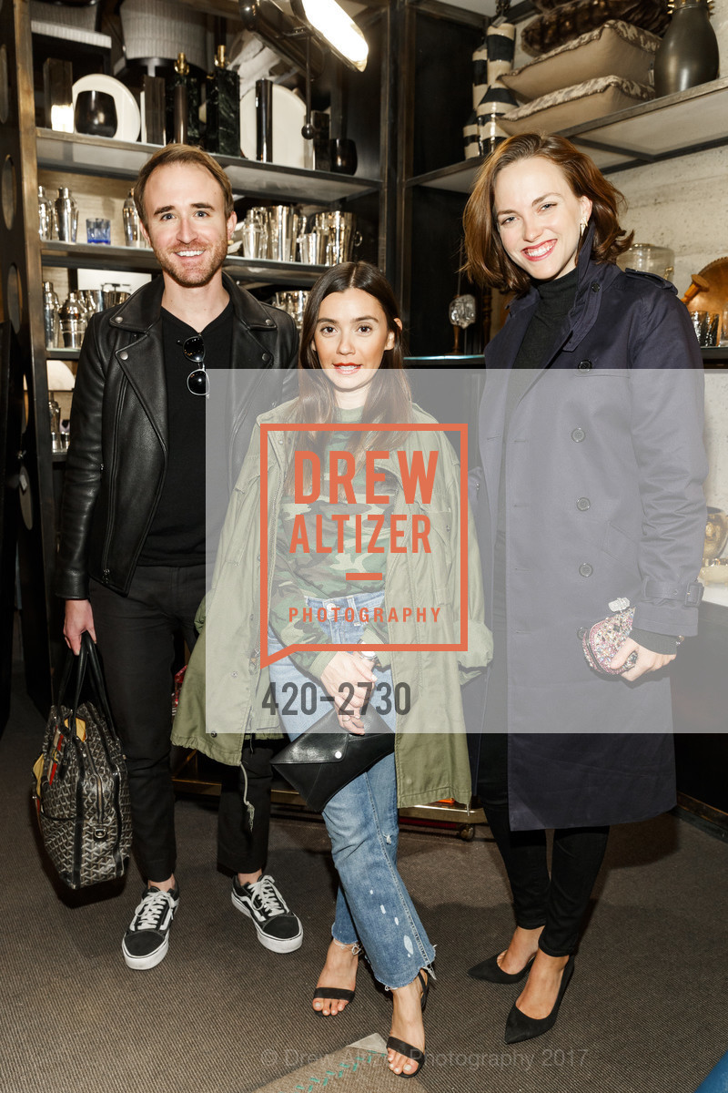 Andrew Lutjens, Heidi Hayden Efron, Caroline Rooney Serrano, Emily P. Wheeler Fine Jewelry Launch at Jay Jeffers, Jay Jeffers. 1035 Post Street, October 11th, 2017, Photo #420-2730 Andrew Lutjens, Heidi Hayden Efron, Caroline Rooney Serrano, Photo #420-2730