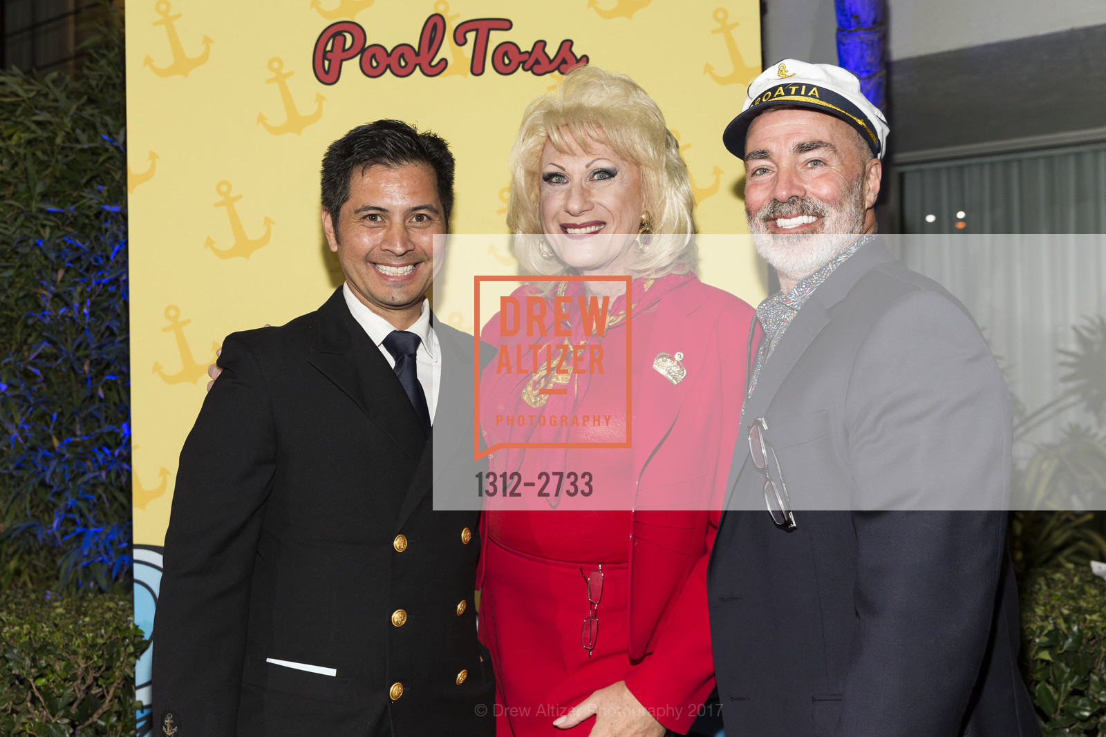 Rafael Musni, Donna Sachet, Lenny Broberg, TNDC's Pool Toss 2017, Phoenix Hotel & Chambers Eat + Drink. 601 Eddy Street San Francisco, California 94109, October 11th, 2017, Photo #1312-2733 Rafael Musni, Donna Sachet, Lenny Broberg, Photo #1312-2733