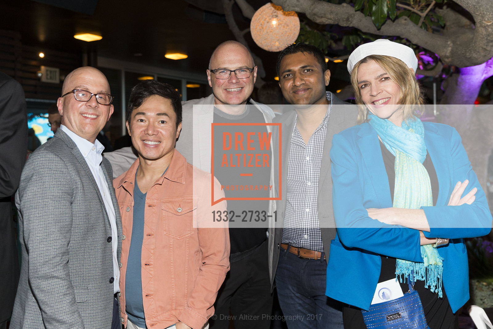 Darren Iverson, Alan Truong, Gary Snow, Raghu Shivaram, Beth Schnitzer, TNDC's Pool Toss 2017, Phoenix Hotel & Chambers Eat + Drink. 601 Eddy Street San Francisco, California 94109, October 11th, 2017, Photo #1332-2733-1 Darren Iverson, Alan Truong, Gary Snow, Raghu Shivaram, Beth Schnitzer, Photo #1332-2733-1