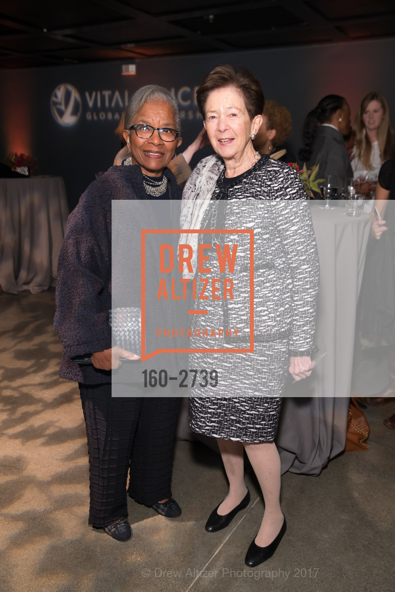 Fran Streets, Roselyne Swig, Vital Voices Annual Gala Luncheon 2017, The Village. 969 Market St, San Francisco, CA 94103, October 12th, 2017, Photo #160-2739 Fran Streets, Roselyne Swig, Photo #160-2739