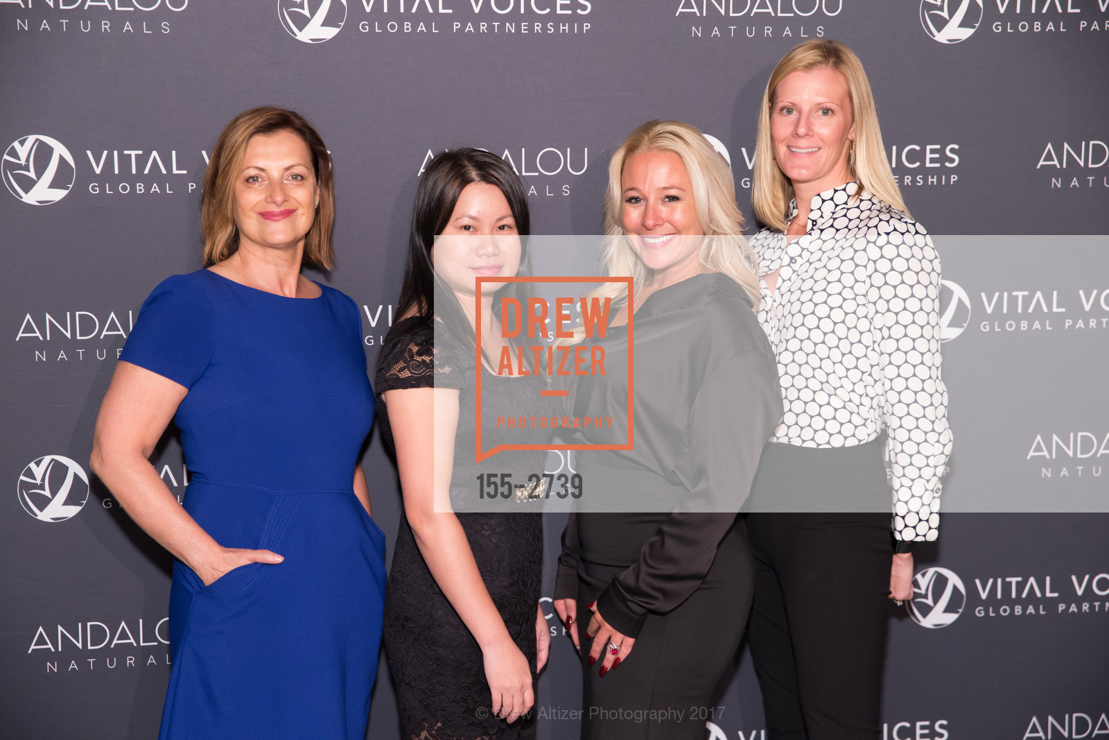 Alina Richards, T Kong, Samantha Tradelius, Weston Radomski, Vital Voices Annual Gala Luncheon 2017, The Village. 969 Market St, San Francisco, CA 94103, October 12th, 2017, Photo #155-2739 Alina Richards, T Kong, Samantha Tradelius, Weston Radomski, Photo #155-2739