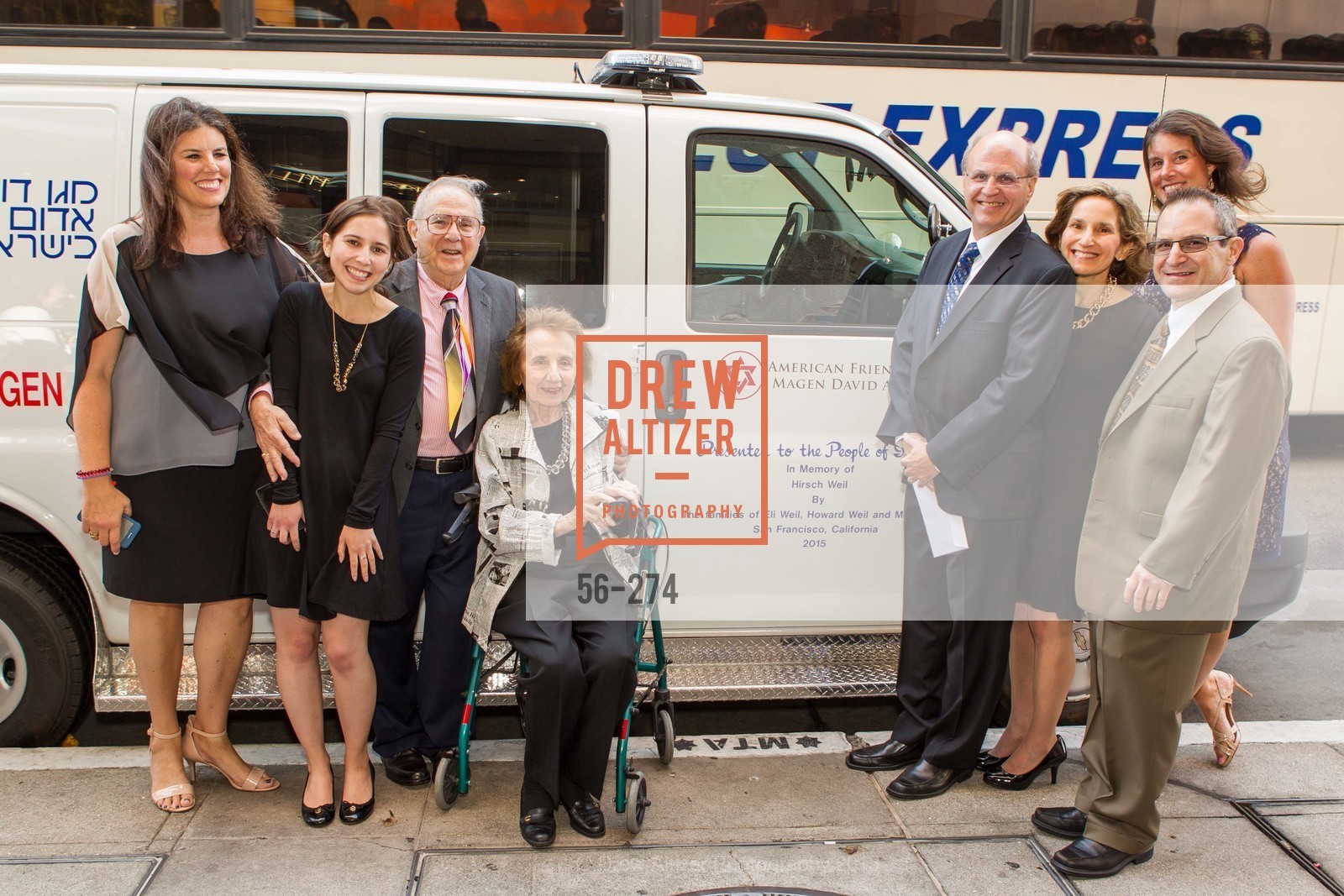 Elisa Poulos, Lori Weil, Eli Weil, Croce Weil, Howard Weil, Karen Weil, Alexia Stormo, Martin Weil, American Friends of Magen David Adom Inaugural Red Star Gala, Hilton Union Square. 333 O'Farrell St, August 30th, 2015,Drew Altizer, Drew Altizer Photography, full-service agency, private events, San Francisco photographer, photographer california